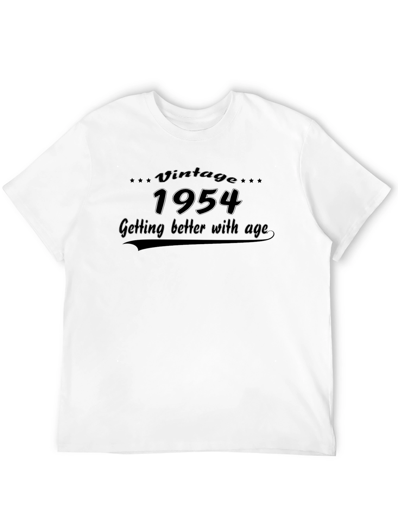 Black Vintage 1954 Getting Better With Age Black T-Shirt view 12