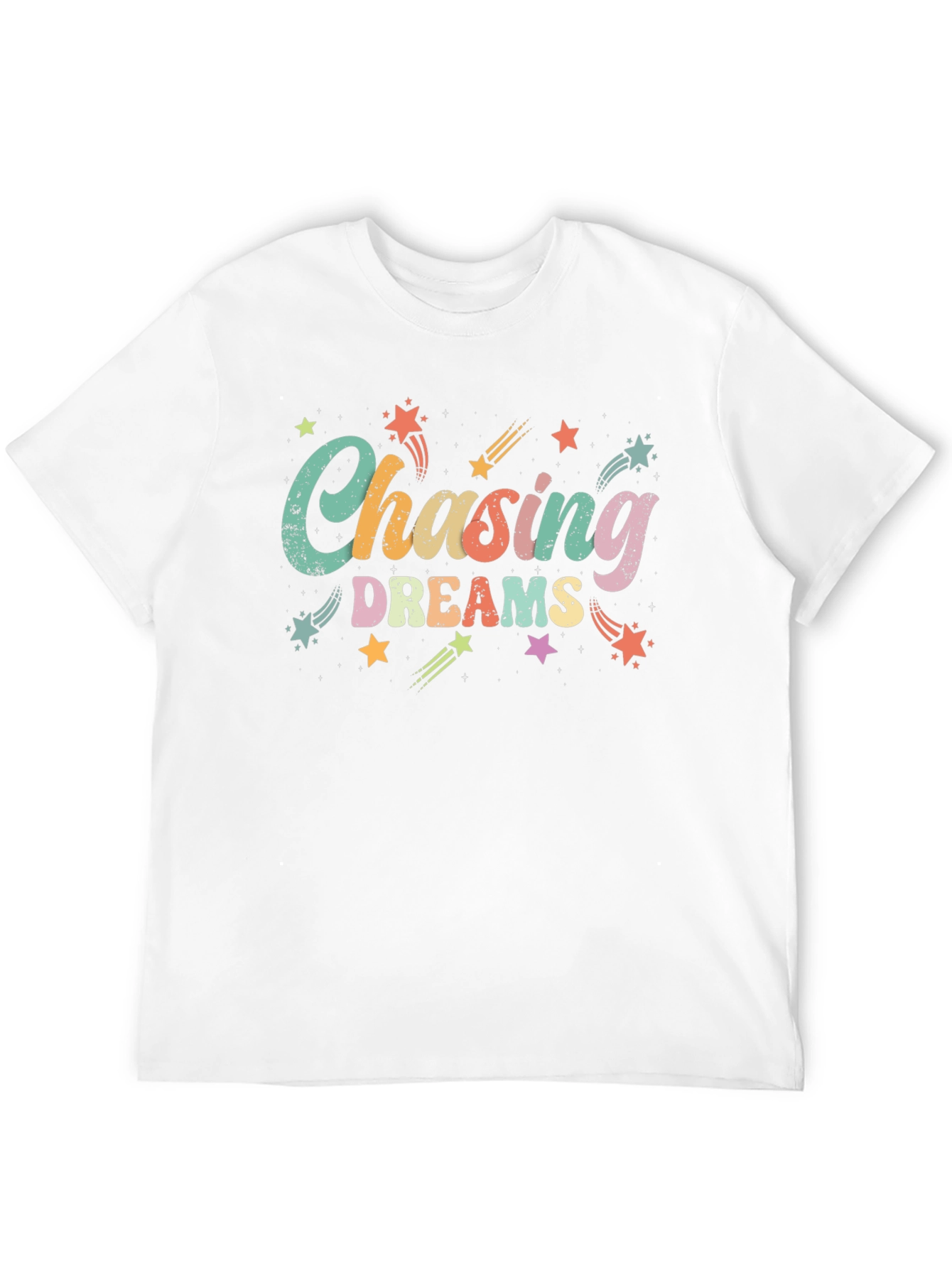 Black Chasing Dreams Graphic Tee - Black Cotton T-Shirt view 12