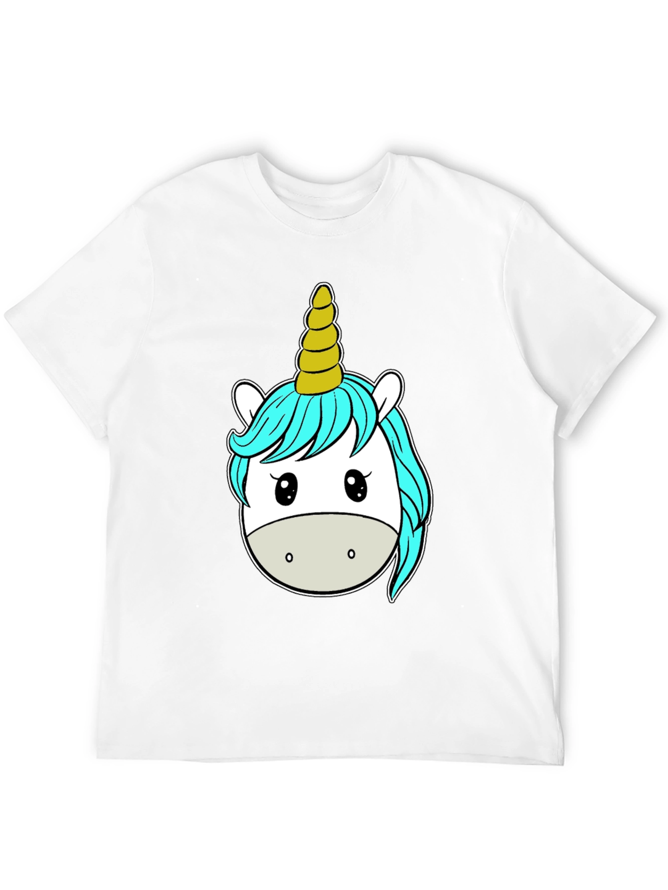 Black Unicorn Graphic Tee - Black Cotton T-Shirt view 12