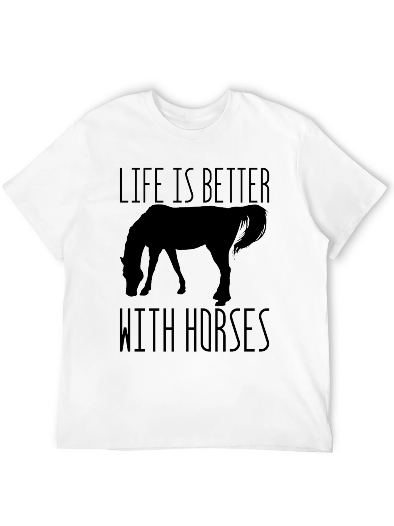 Black Life Is Better With Horses T-Shirt view 12