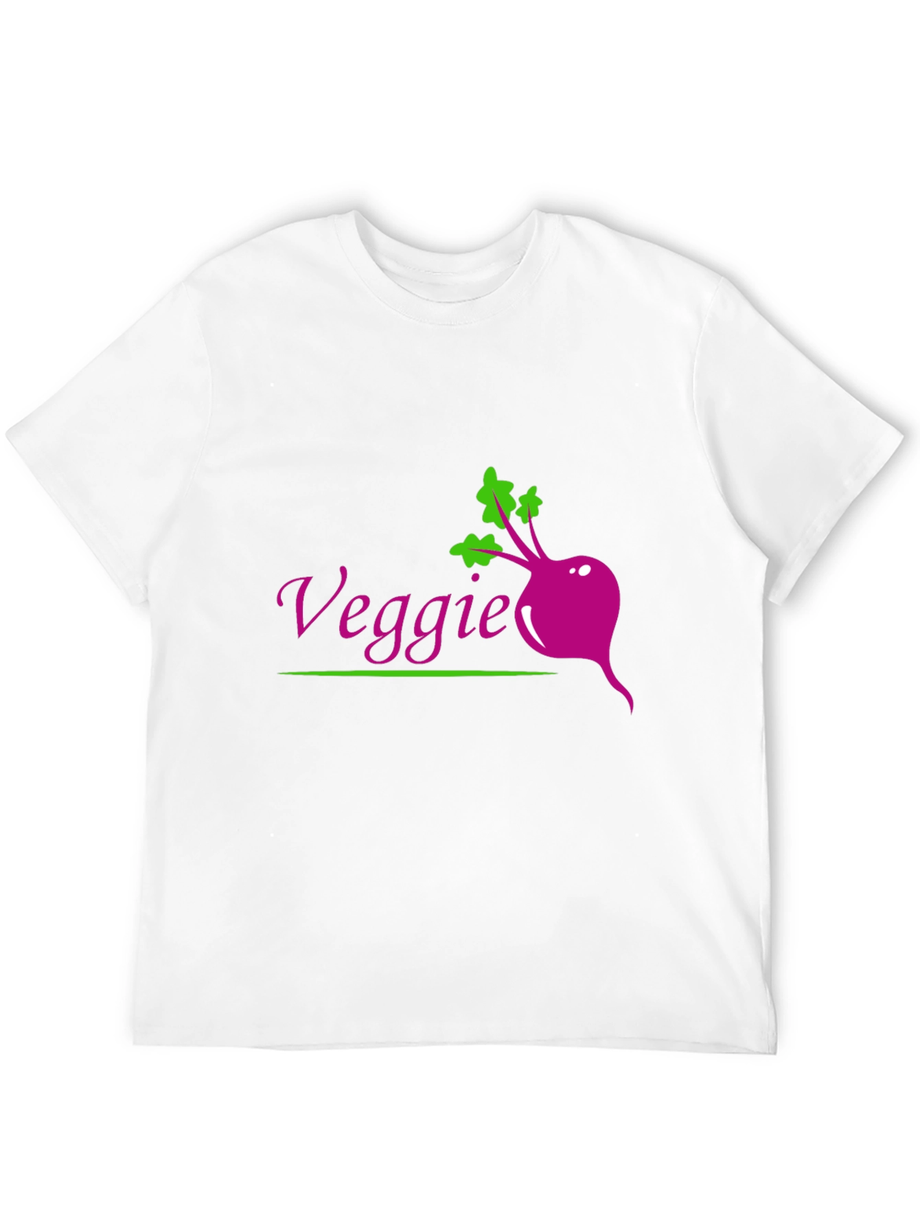 Veggie Beet Graphic Tee - Black Casual T-Shirt - 12