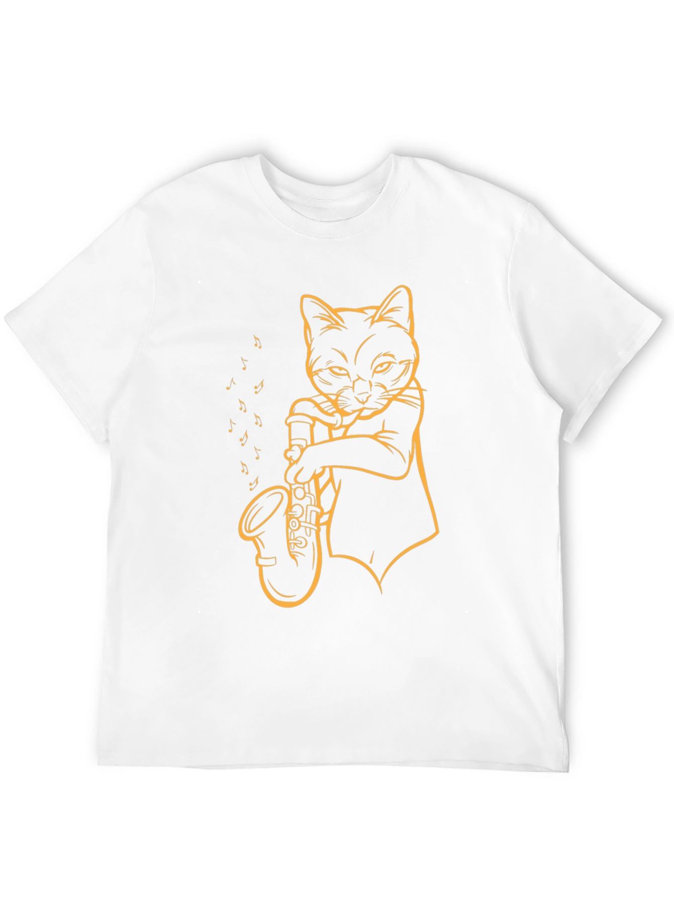 Black Cat Saxophone T-Shirt - Cool Musician Tee view 12