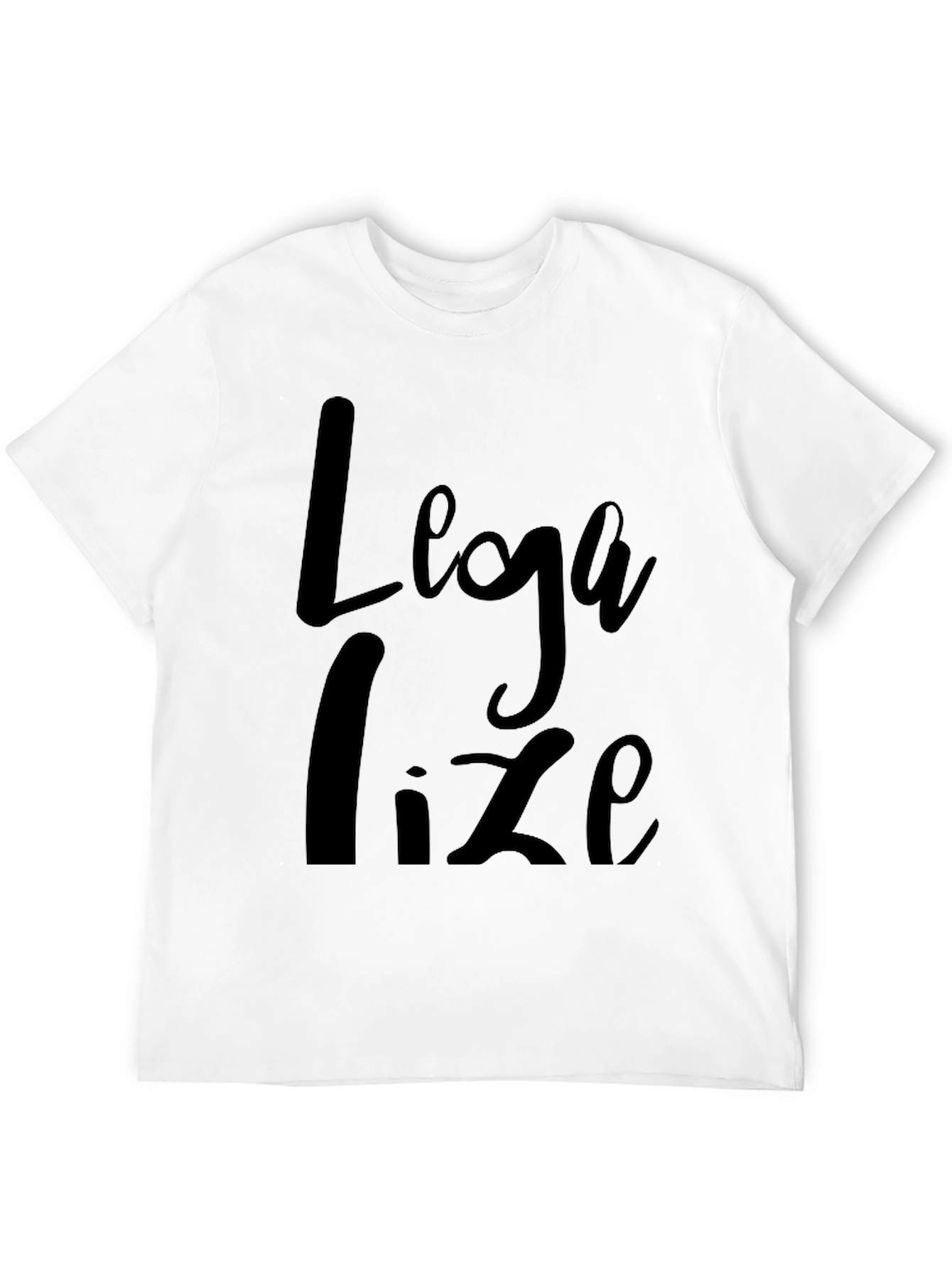 Black Legalize Black T-Shirt view 12