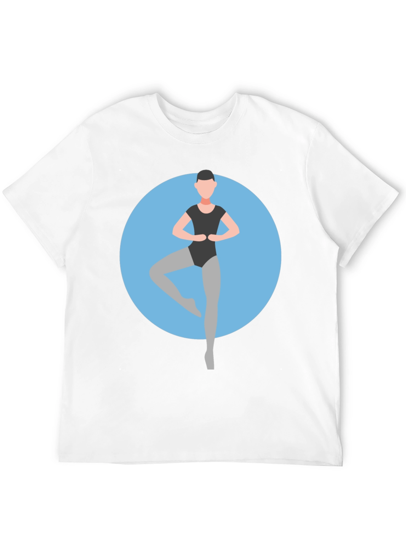 Black Ballerina Graphic Tee - Black Cotton T-Shirt view 12