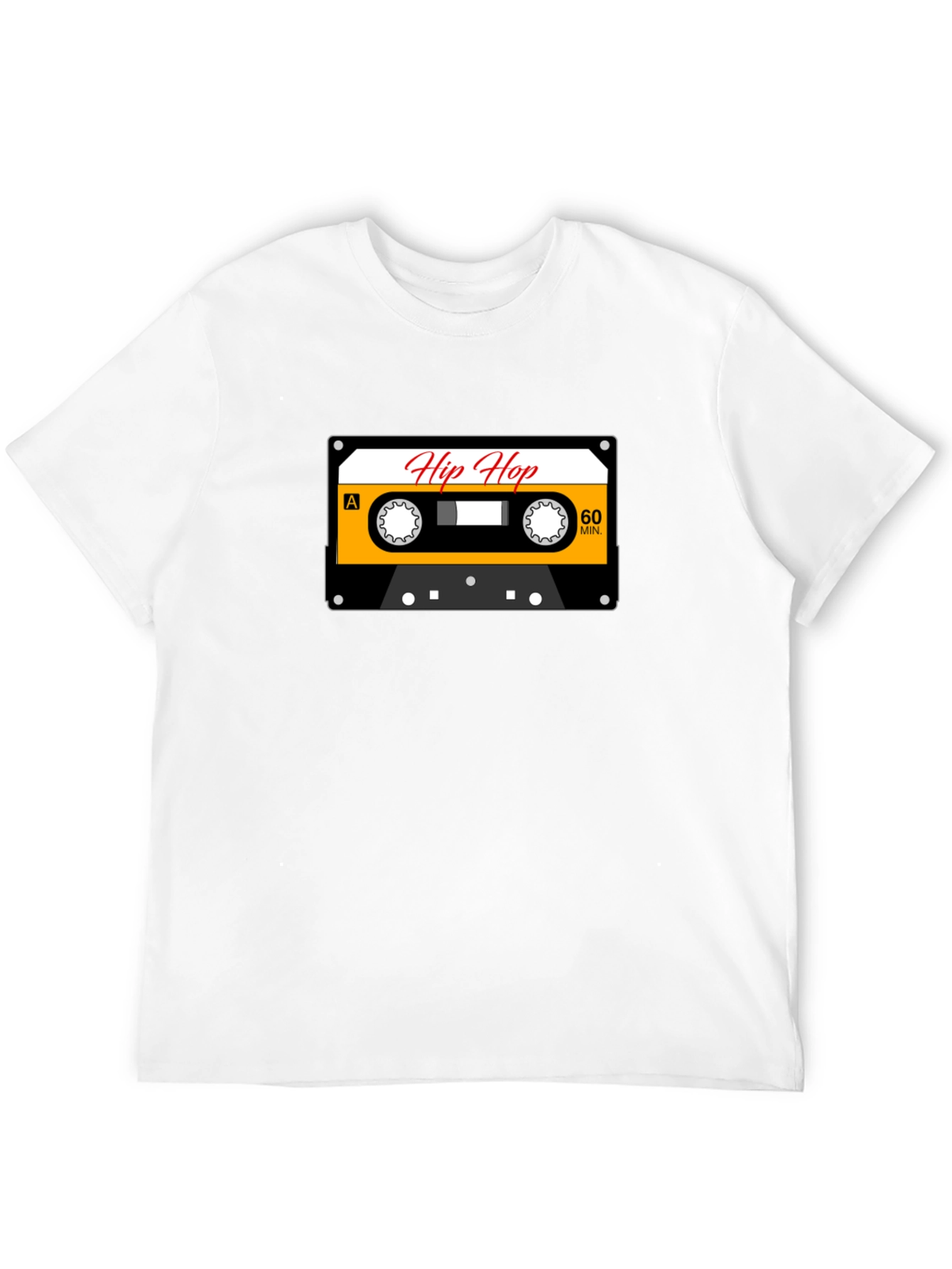 Black Hip Hop Mixtape Graphic Tee - Retro Cassette T-Shirt view 12