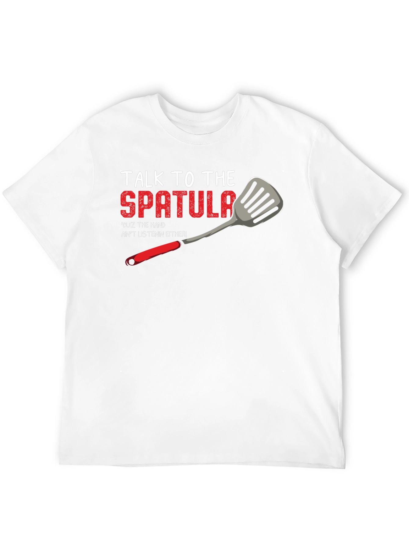 Black Talk to the Spatula T-Shirt - Funny Kitchen Humor Tee view 12