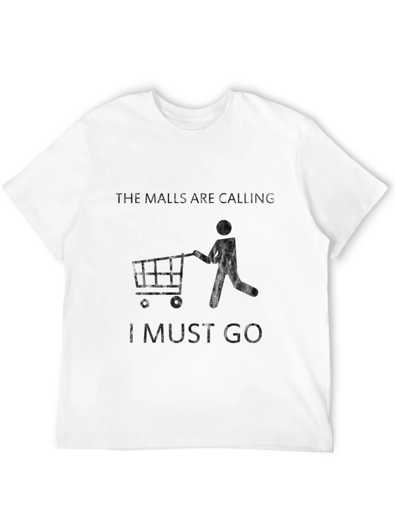 Black The Malls Are Calling T-Shirt: Shopping Lover's Tee view 12