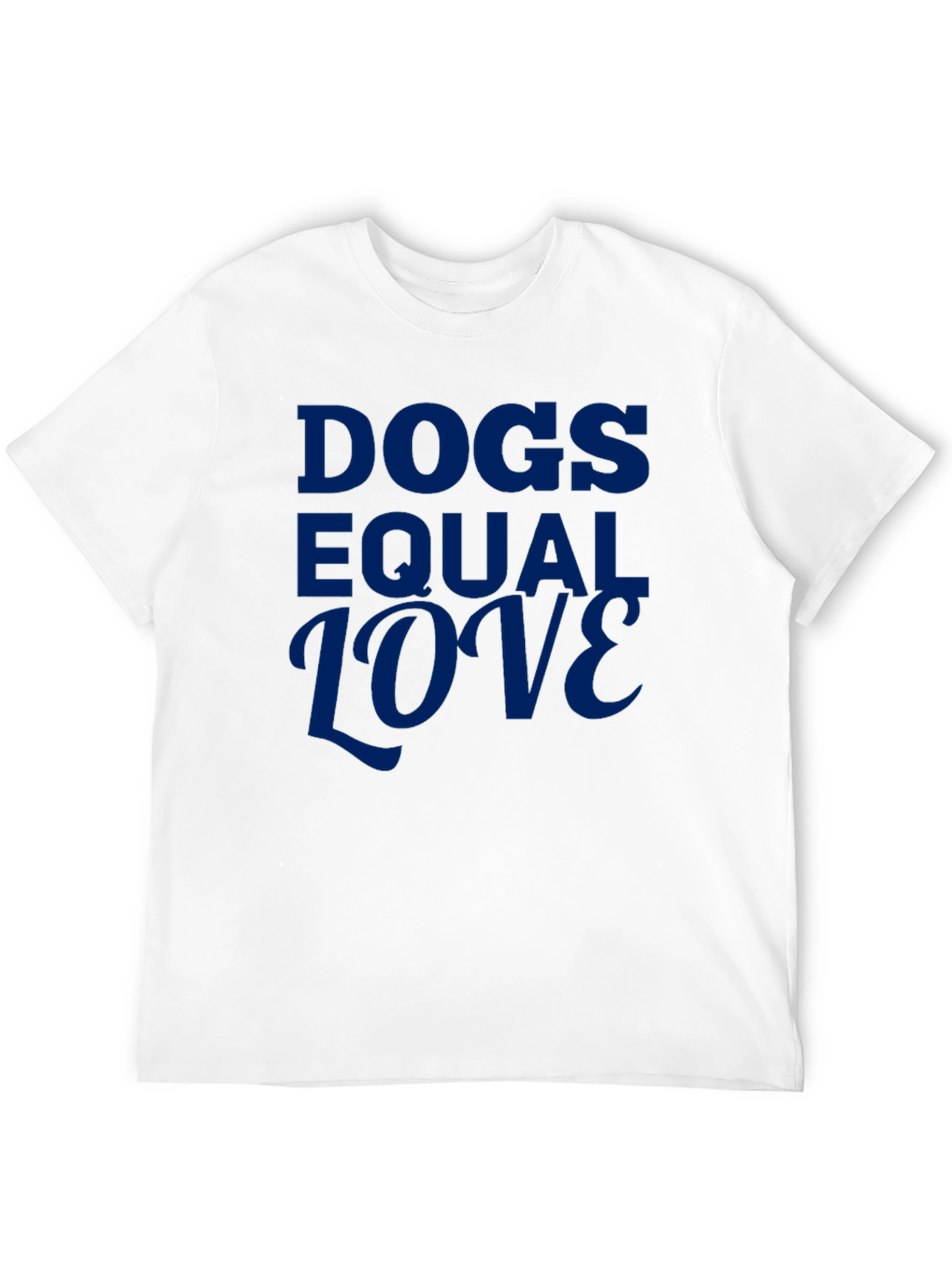 Black Dogs Equal Love Graphic Tee - Soft Cotton Blend view 12