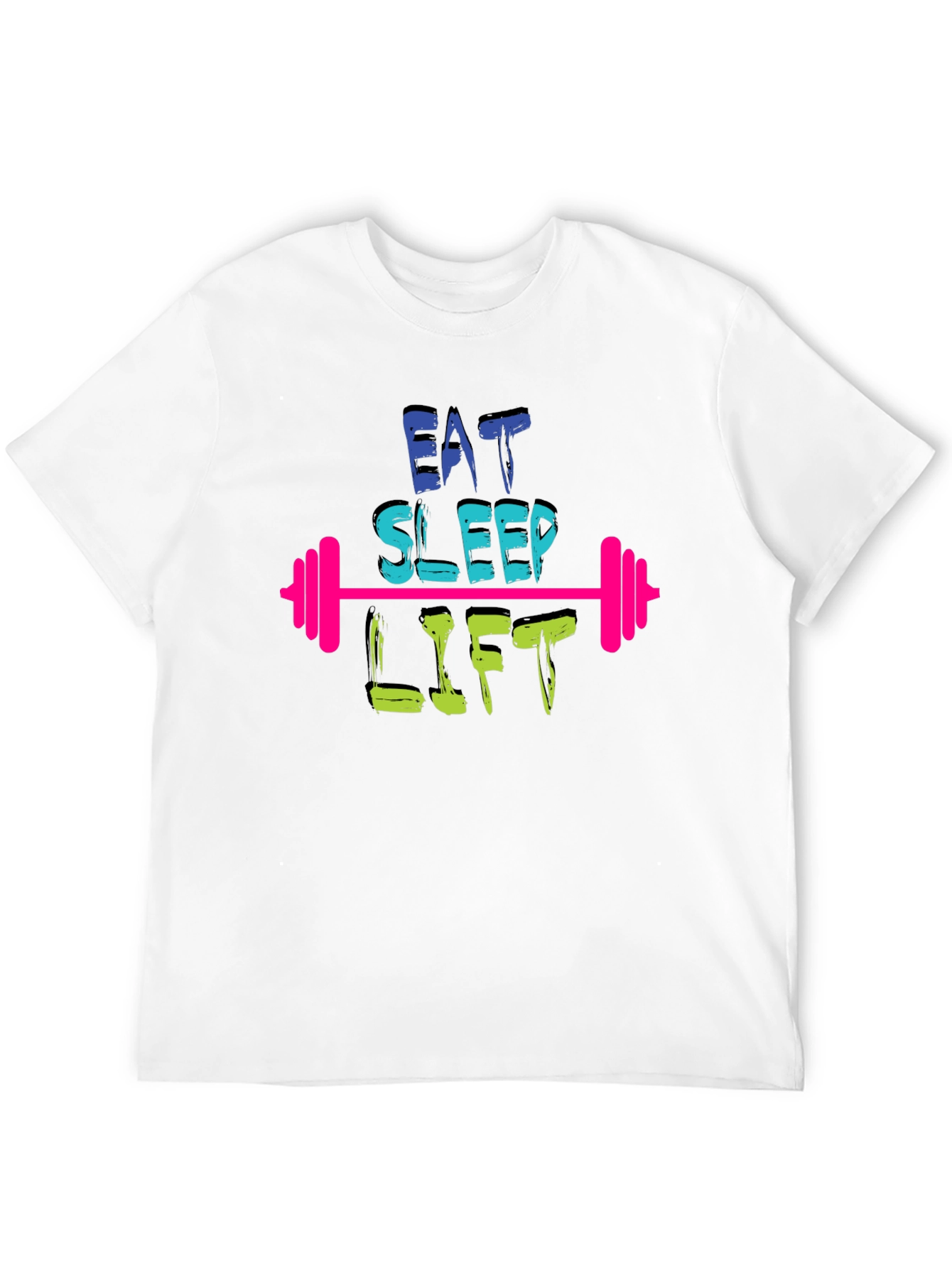 Black Eat Sleep Lift Gym Workout T-Shirt view 12