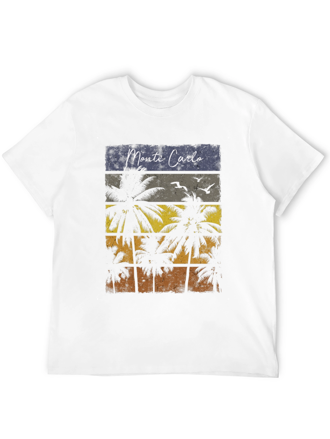 Black Monte Carlo Palms Graphic T-Shirt view 12