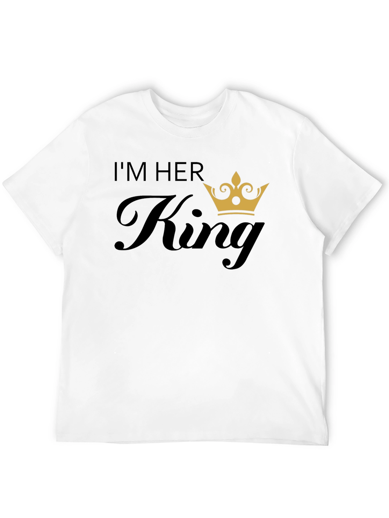 Black I'm Her King Matching Couple T-Shirt view 12