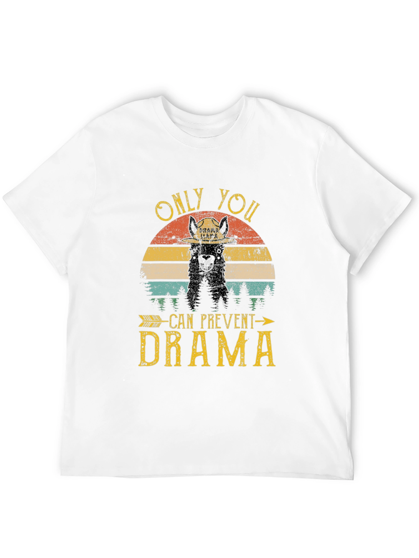 Black Drama Llama Graphic T-Shirt - Prevent Drama Tee view 12