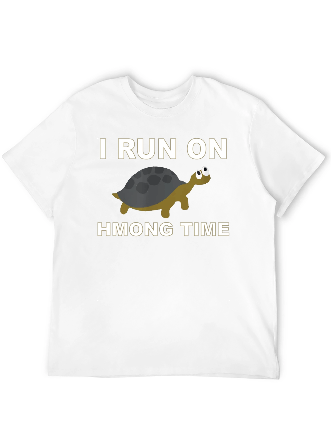 Black I Run On Turtle Hmong Time T-Shirt Funny Hmong Pride view 12