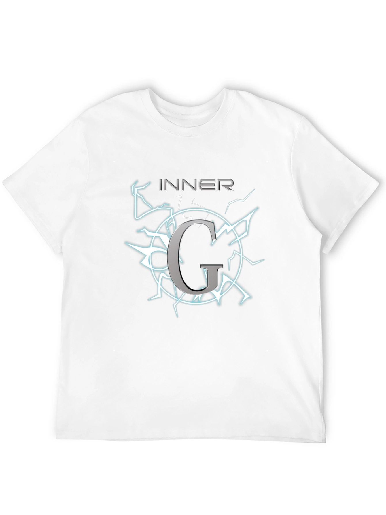 Black Inner G Graphic T-Shirt - Black Cotton Tee view 12