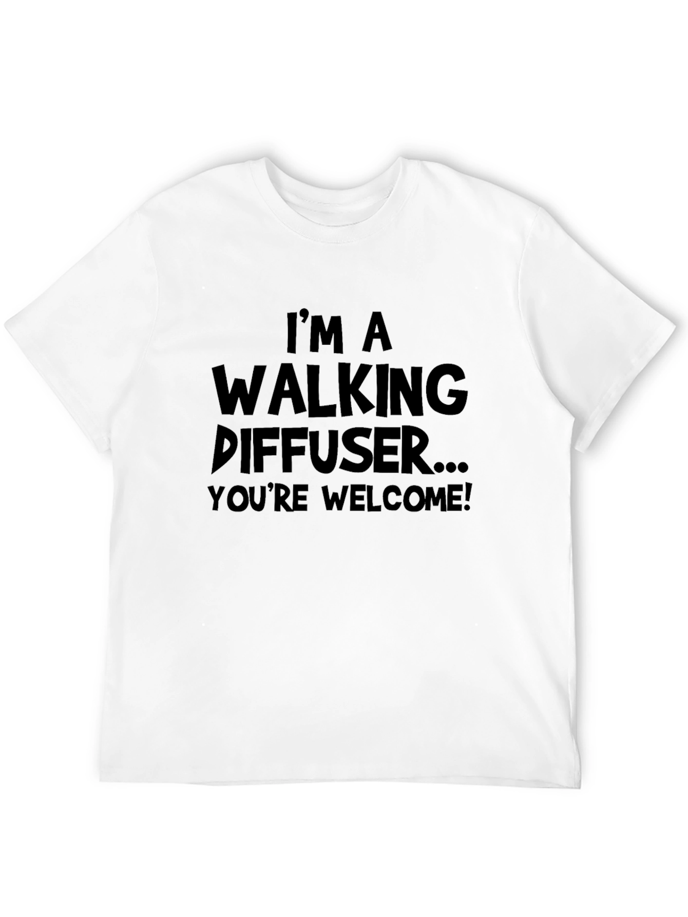 Black Walking Diffuser Graphic T-Shirt view 12