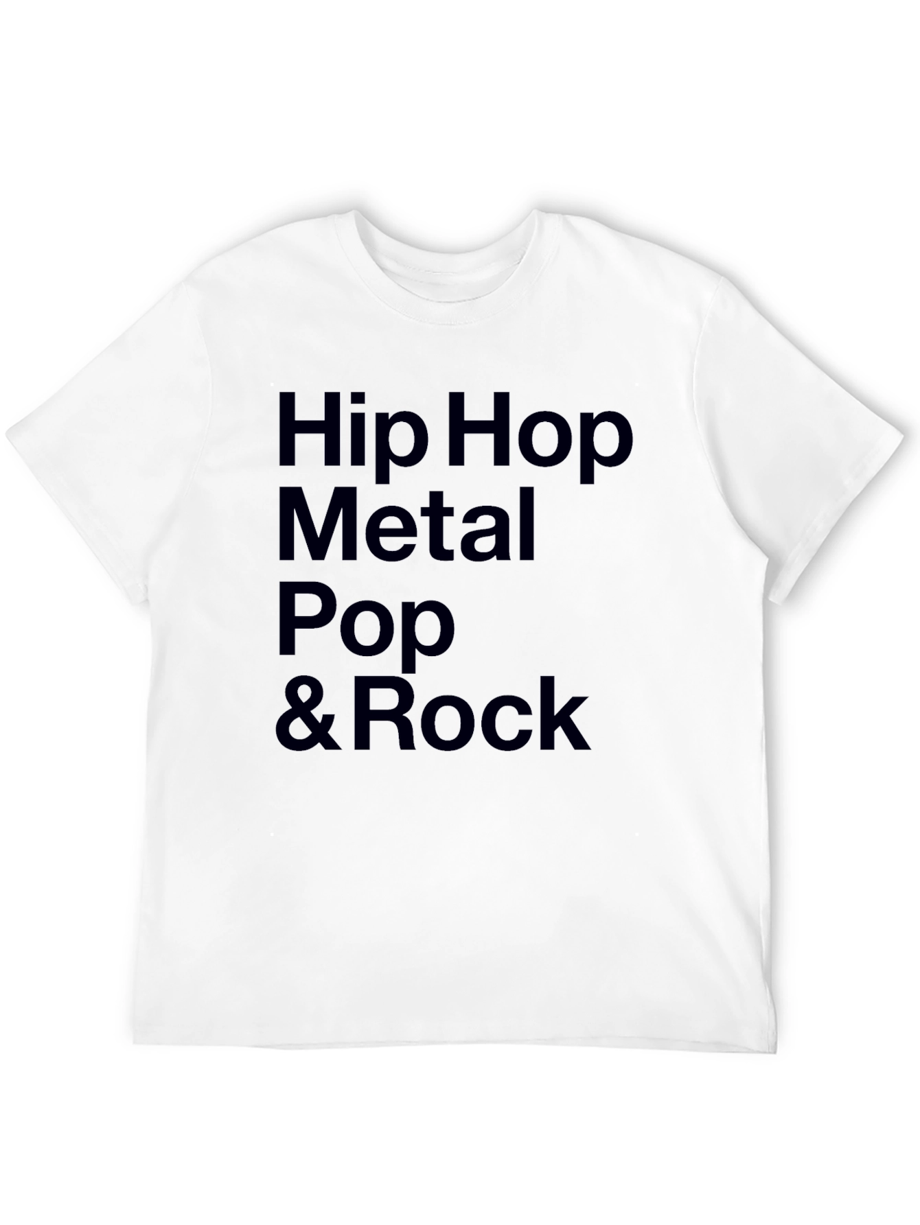 Black Hip Hop Metal Pop & Rock Music T-Shirt view 12