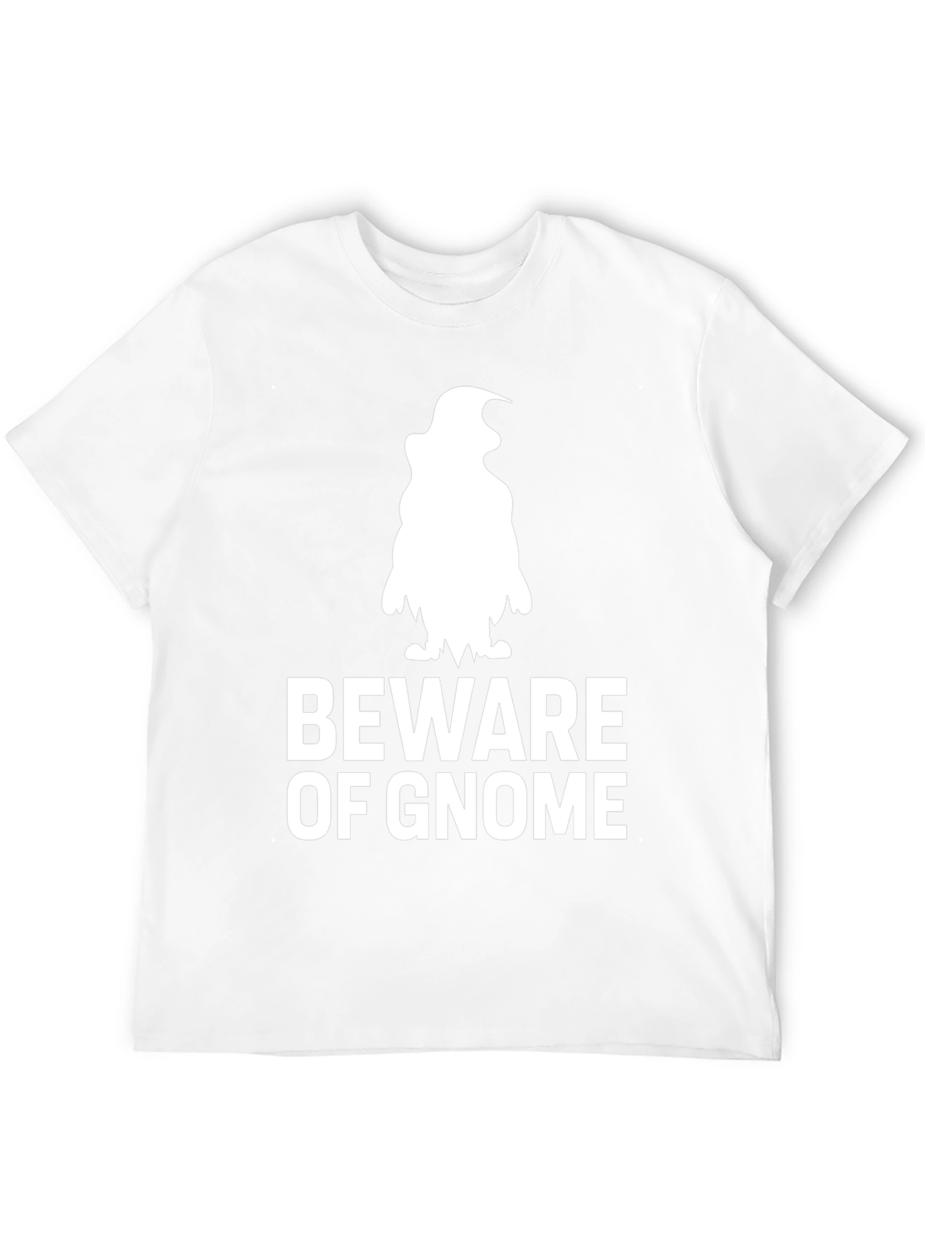 Black Beware of Gnome Graphic T-Shirt - Black view 12