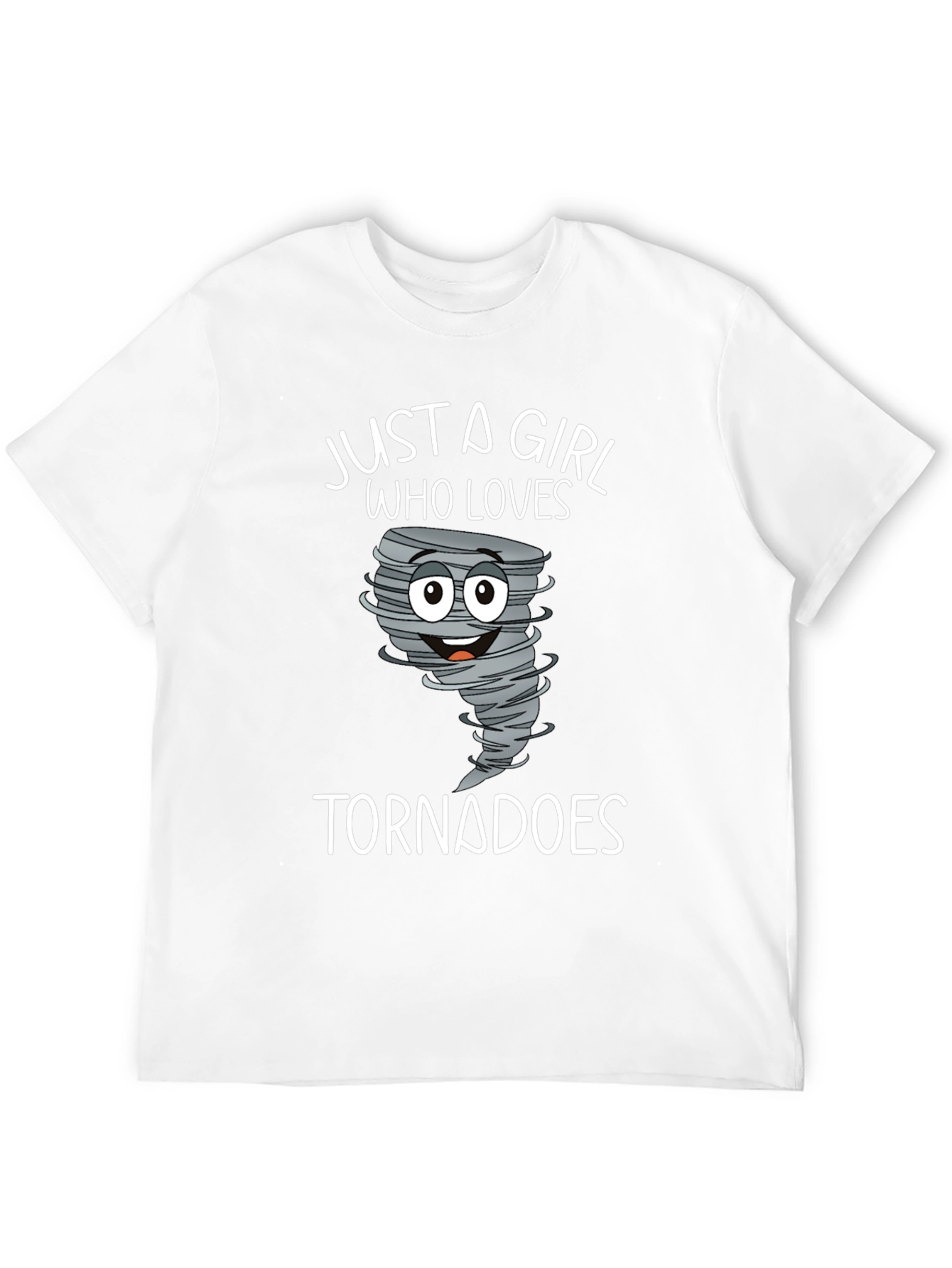 Black Just a Girl Who Loves Tornadoes T-Shirt view 12