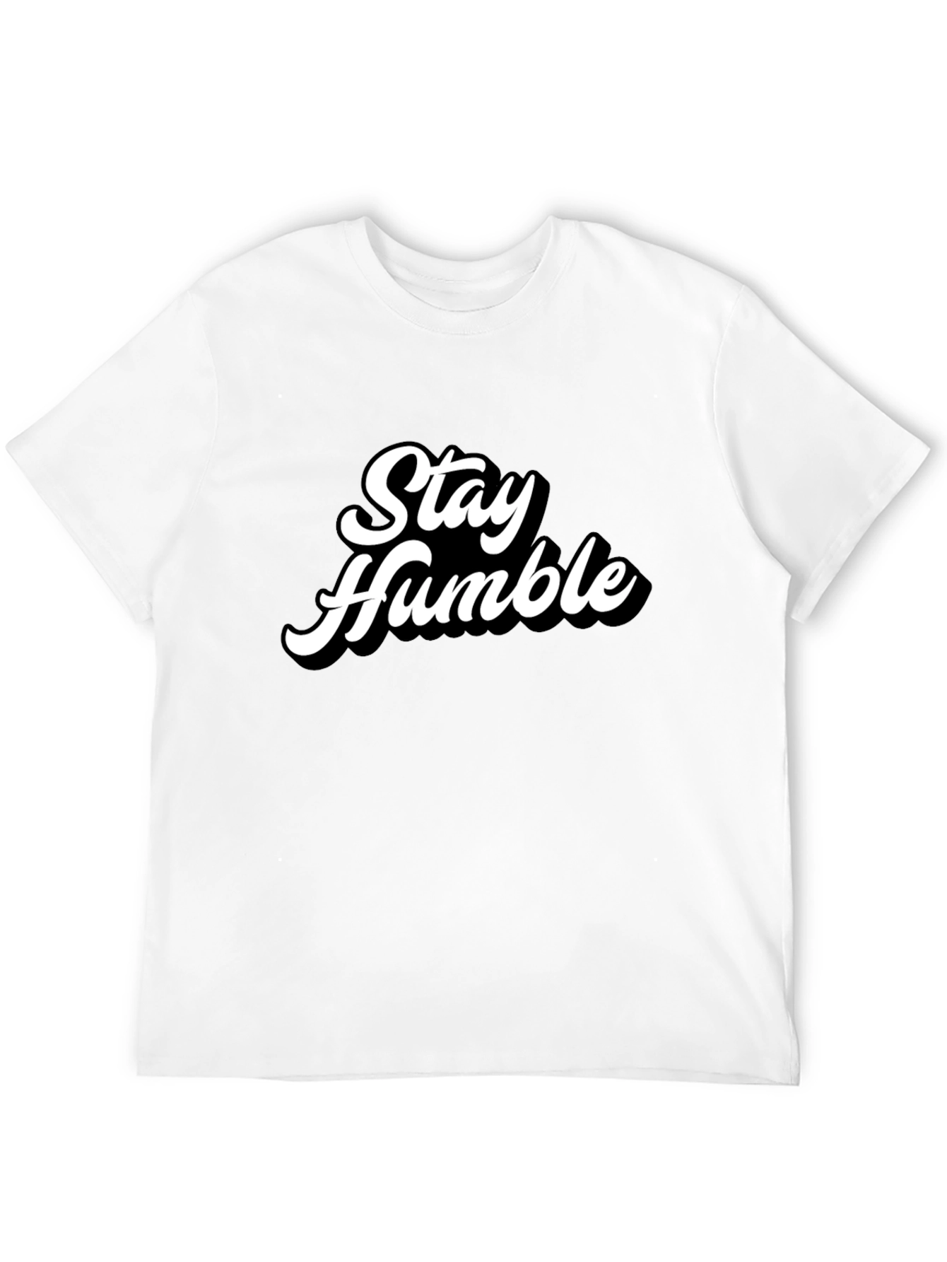 Black Stay Humble Graphic Tee - Men's Black T-Shirt view 12