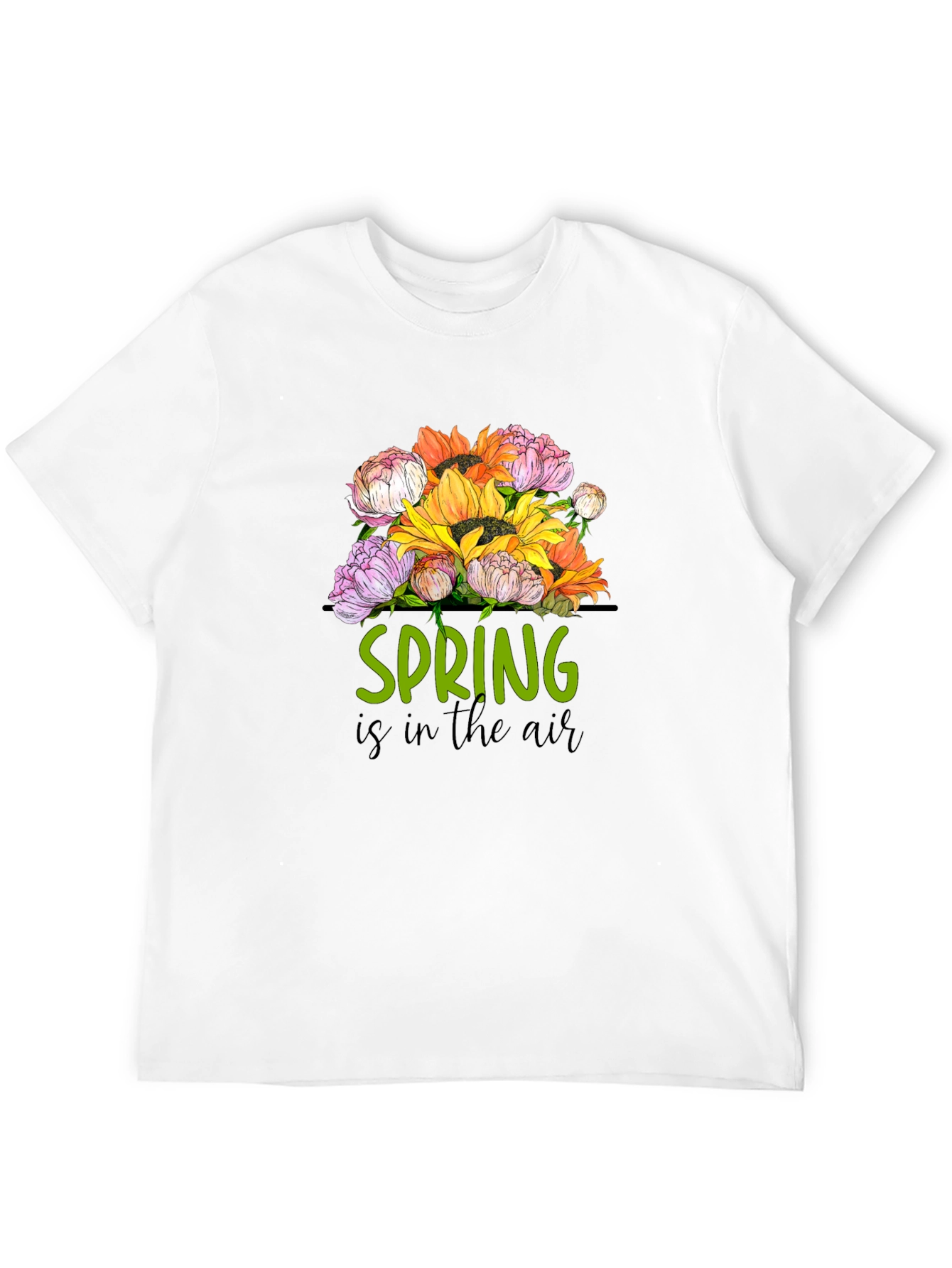 Black Spring is in the Air Graphic T-Shirt view 12