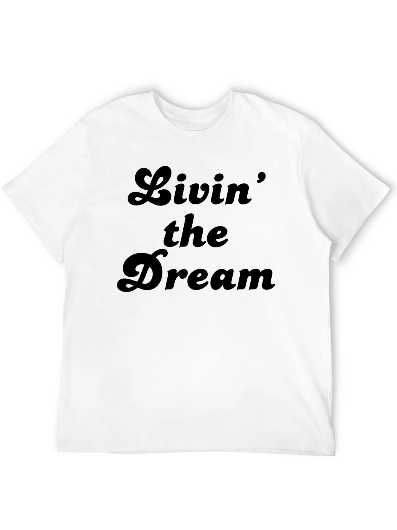 Black Livin' the Dream Black Graphic Tee view 12