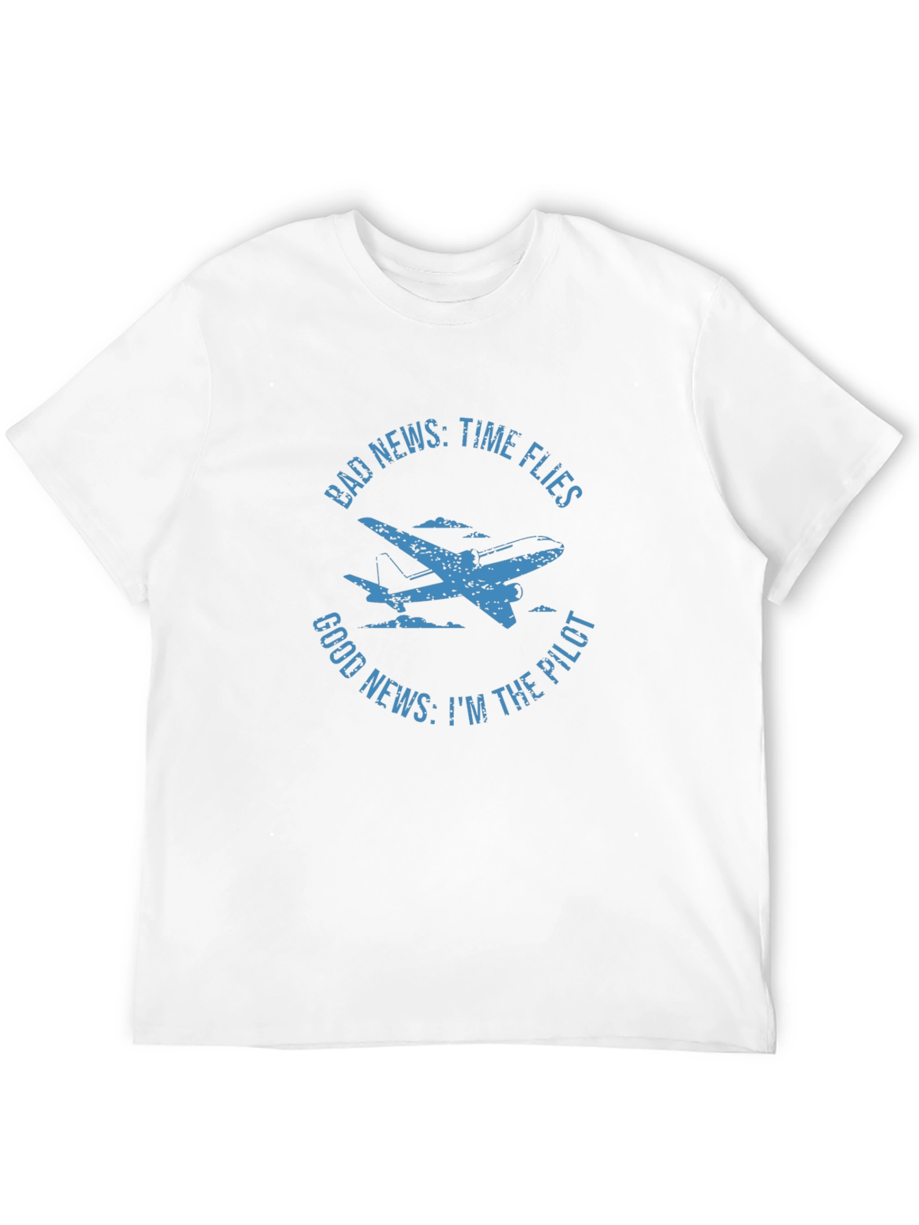 Black Funny Pilot T-Shirt - Time Flies Aviation Tee view 12