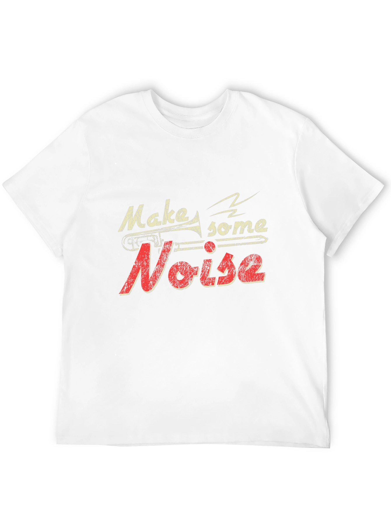 Black Make Some Noise Black Graphic T-Shirt view 12