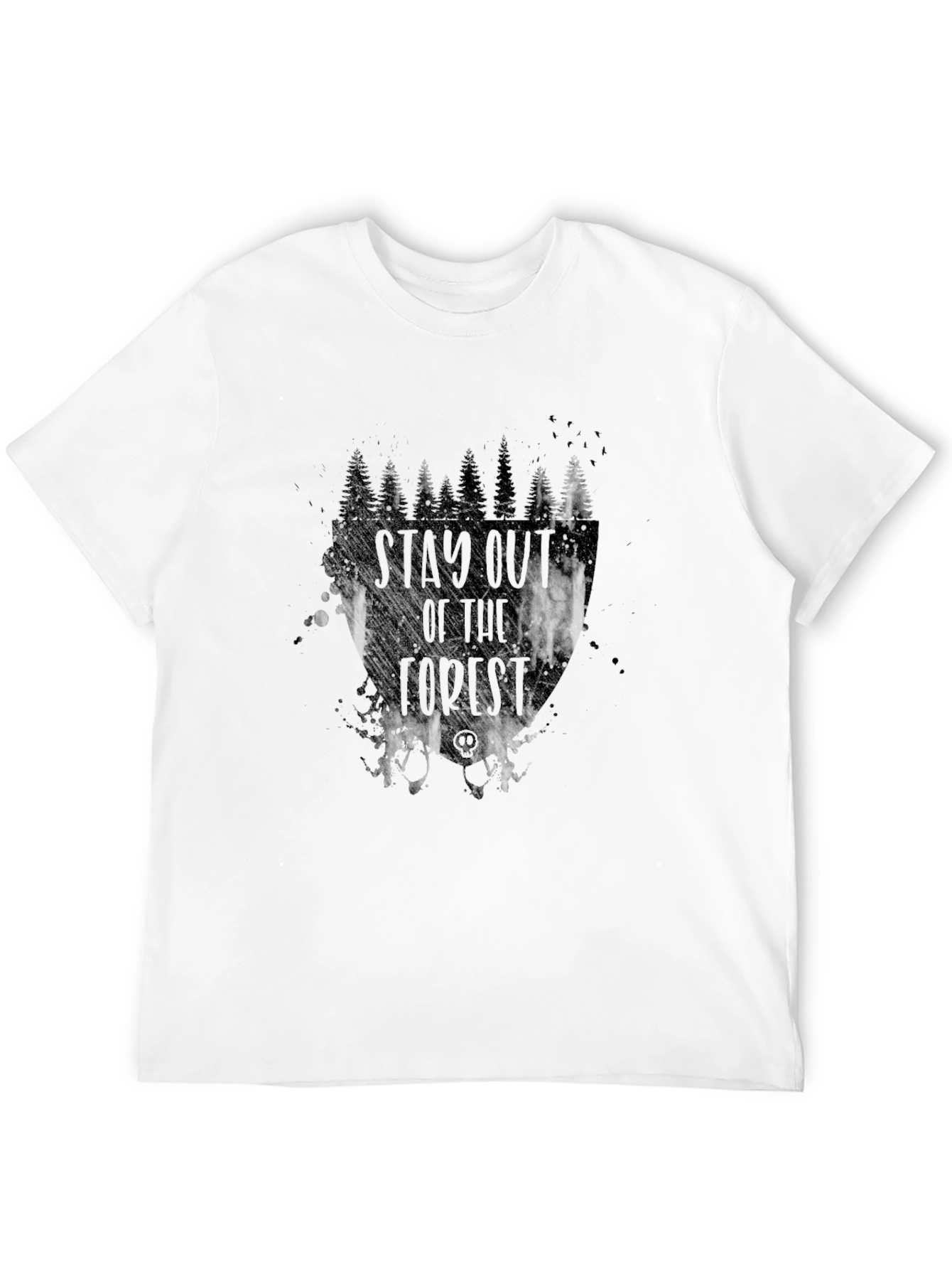 Black Stay Out Of The Forest Graphic Tee view 12