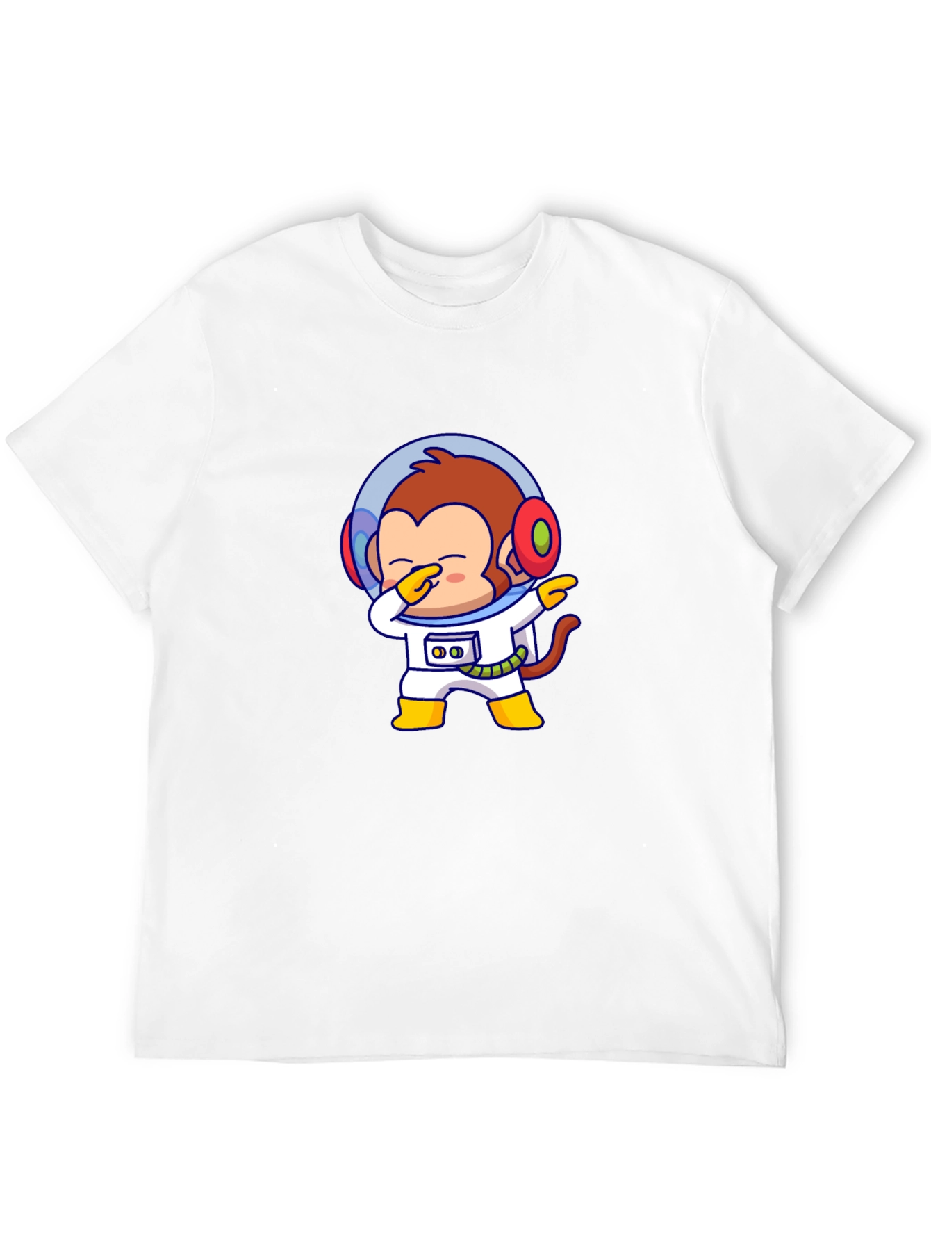 Black Monkey Astronaut T-Shirt - Dabbin' in Space! view 12