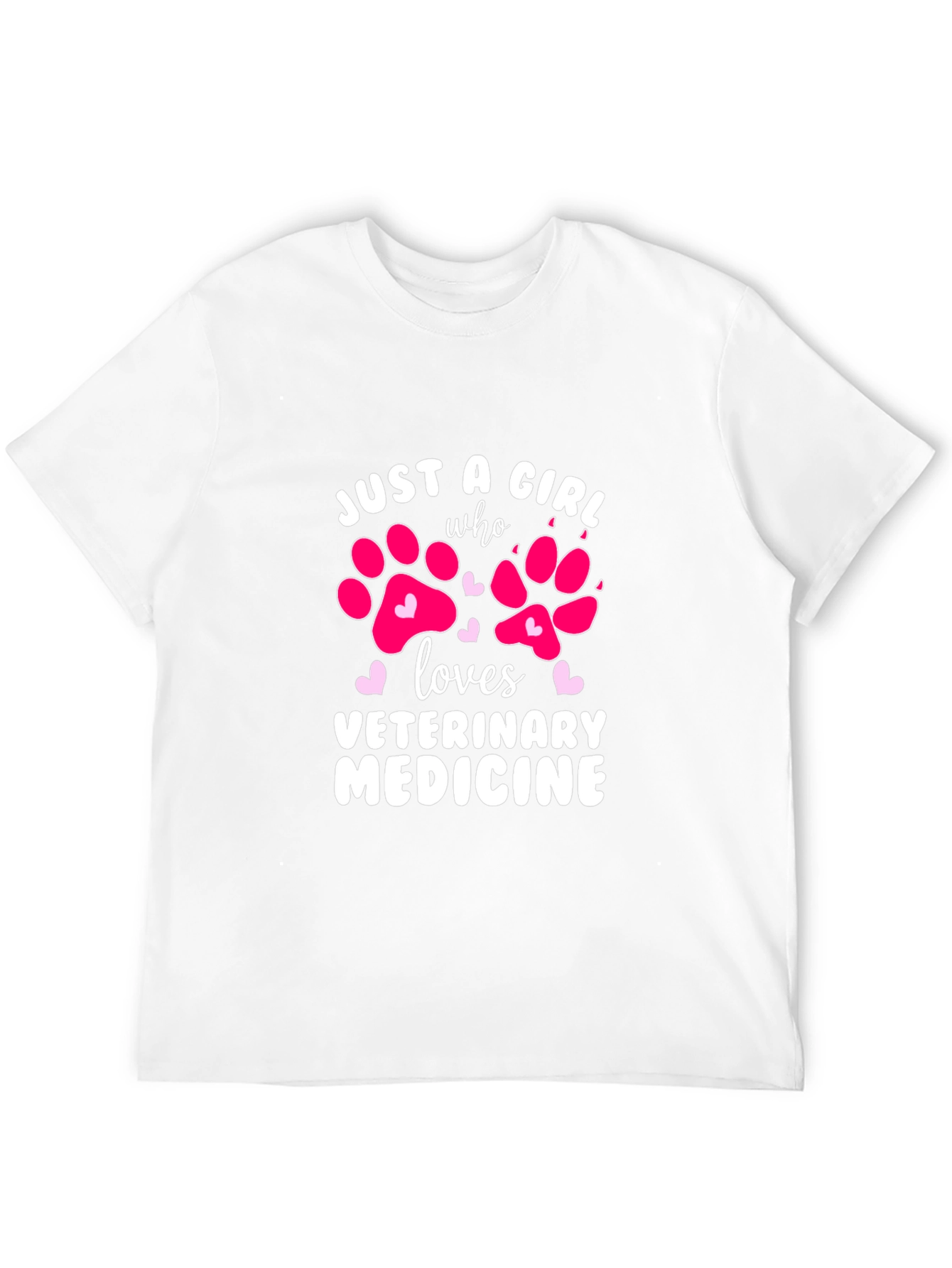 Black Just A Girl Who Loves Veterinary Medicine T-Shirt view 12