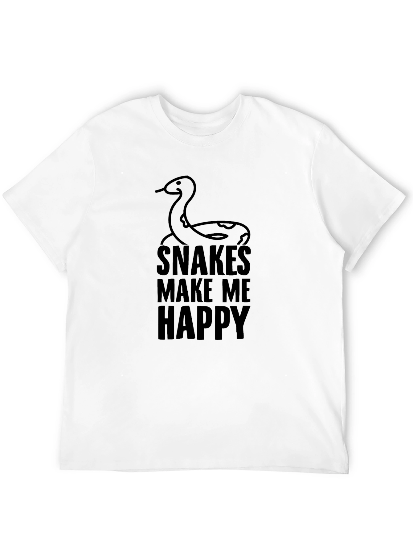 Black Snakes Make Me Happy Graphic T-Shirt view 12