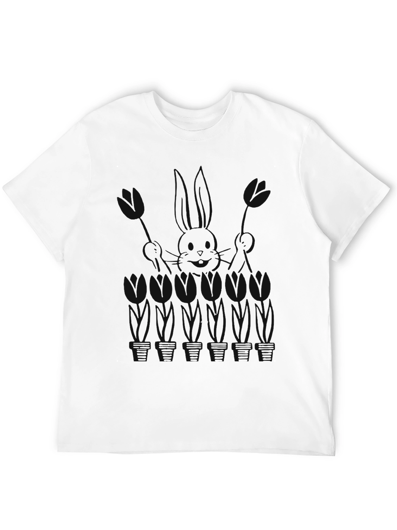 Black Black T-Shirt with Graphic Print view 12