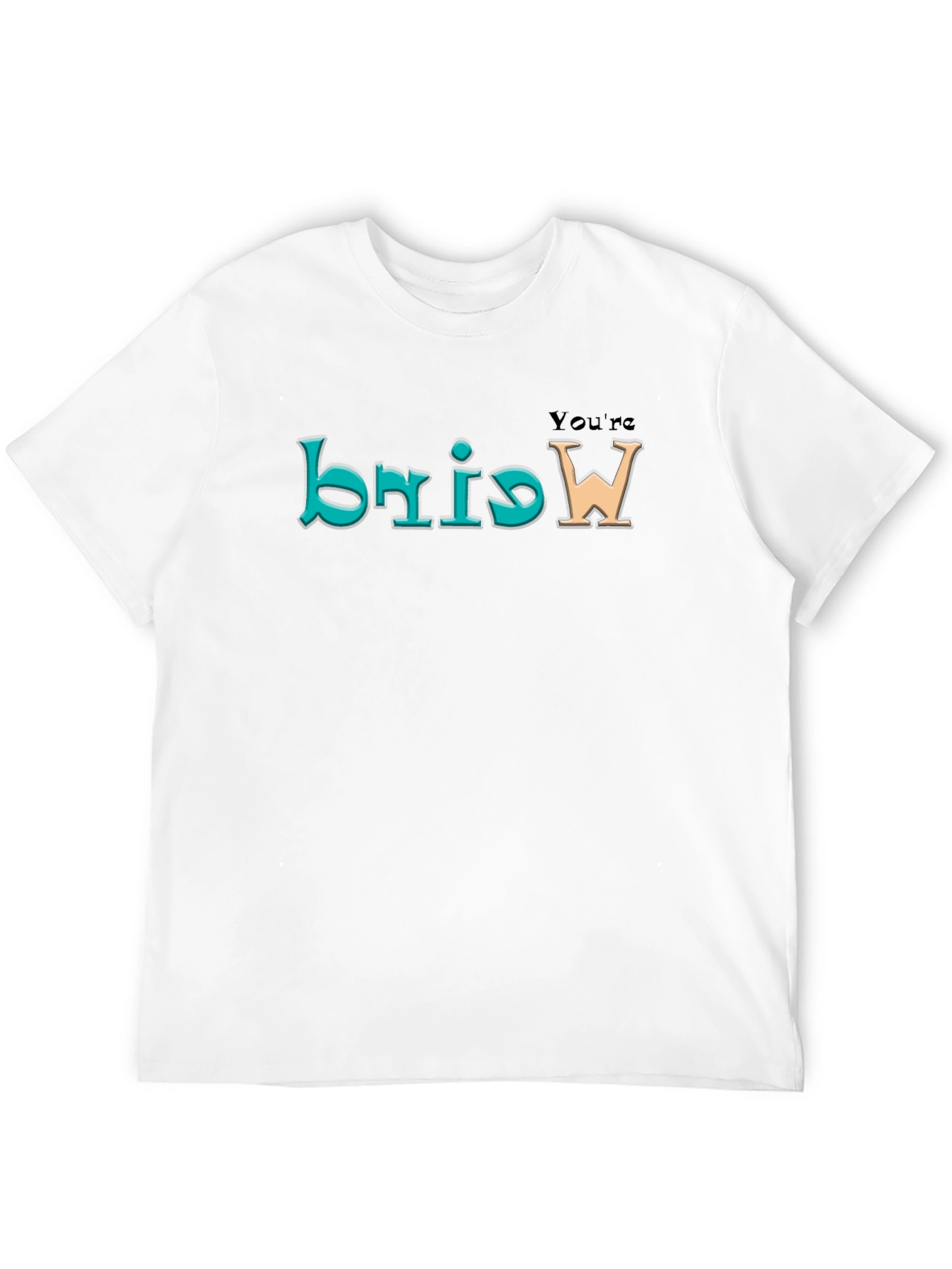 Black You're Weird Men's Black Tee view 12