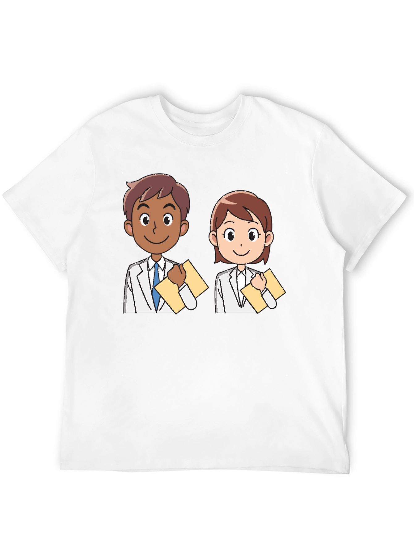 Black Cartoon Doctor T-Shirt view 12