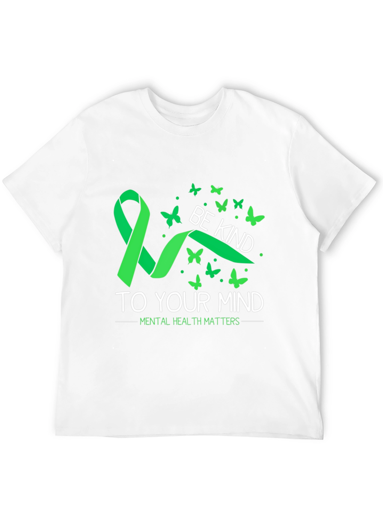 Black Be Kind to Your Mind Mental Health Matters T-Shirt view 12