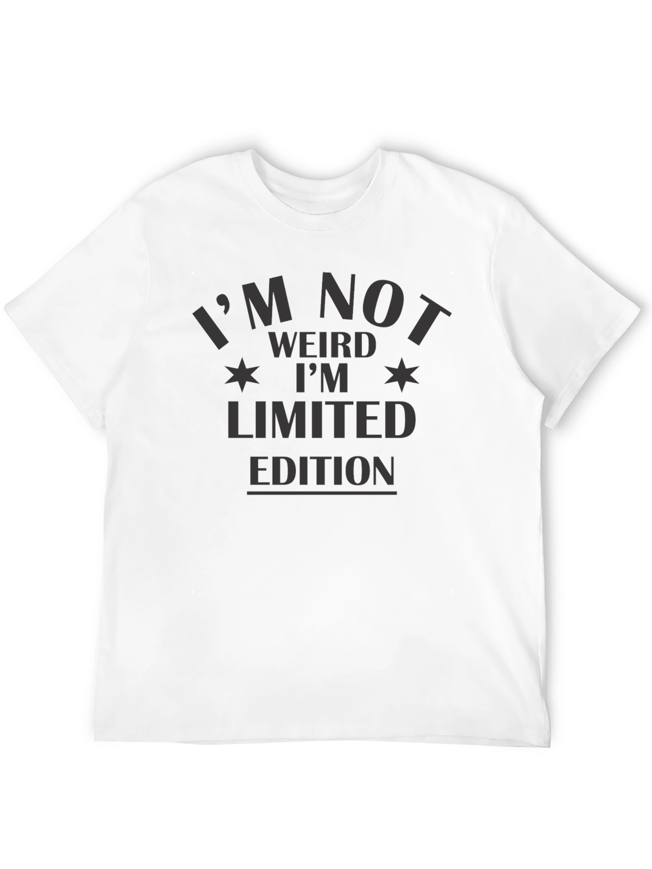 Black I'm Not Weird Limited Edition Black T-Shirt view 12