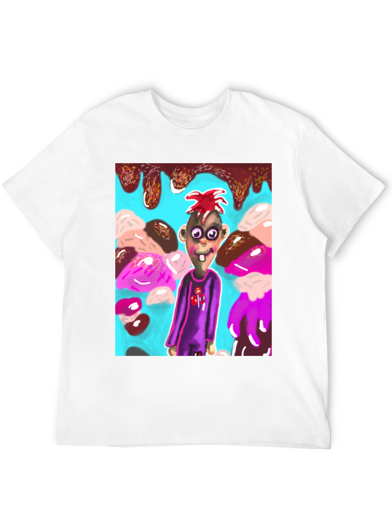Black Cartoon Character Graphic Tee view 12