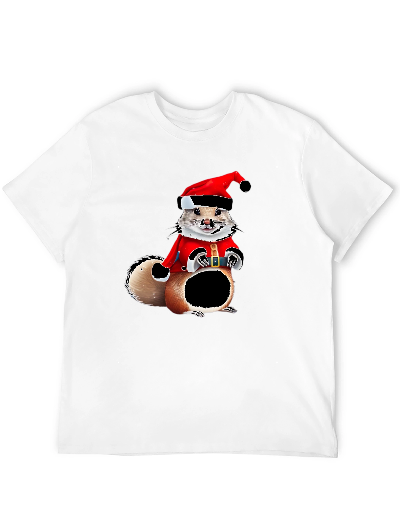 Black Festive Squirrel Graphic Tee view 12
