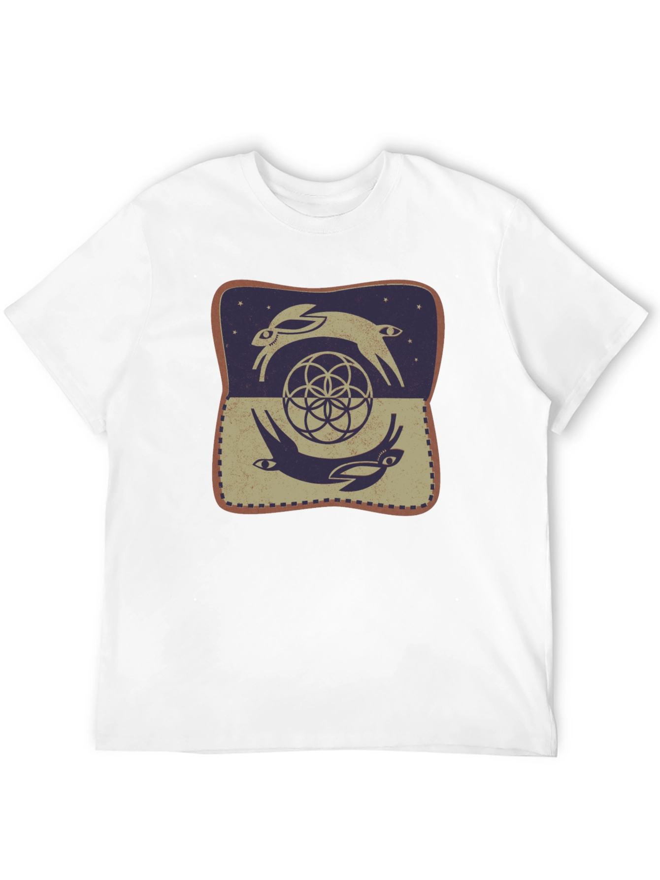 Black Rabbit Geometric T-Shirt - Graphic Tee view 12