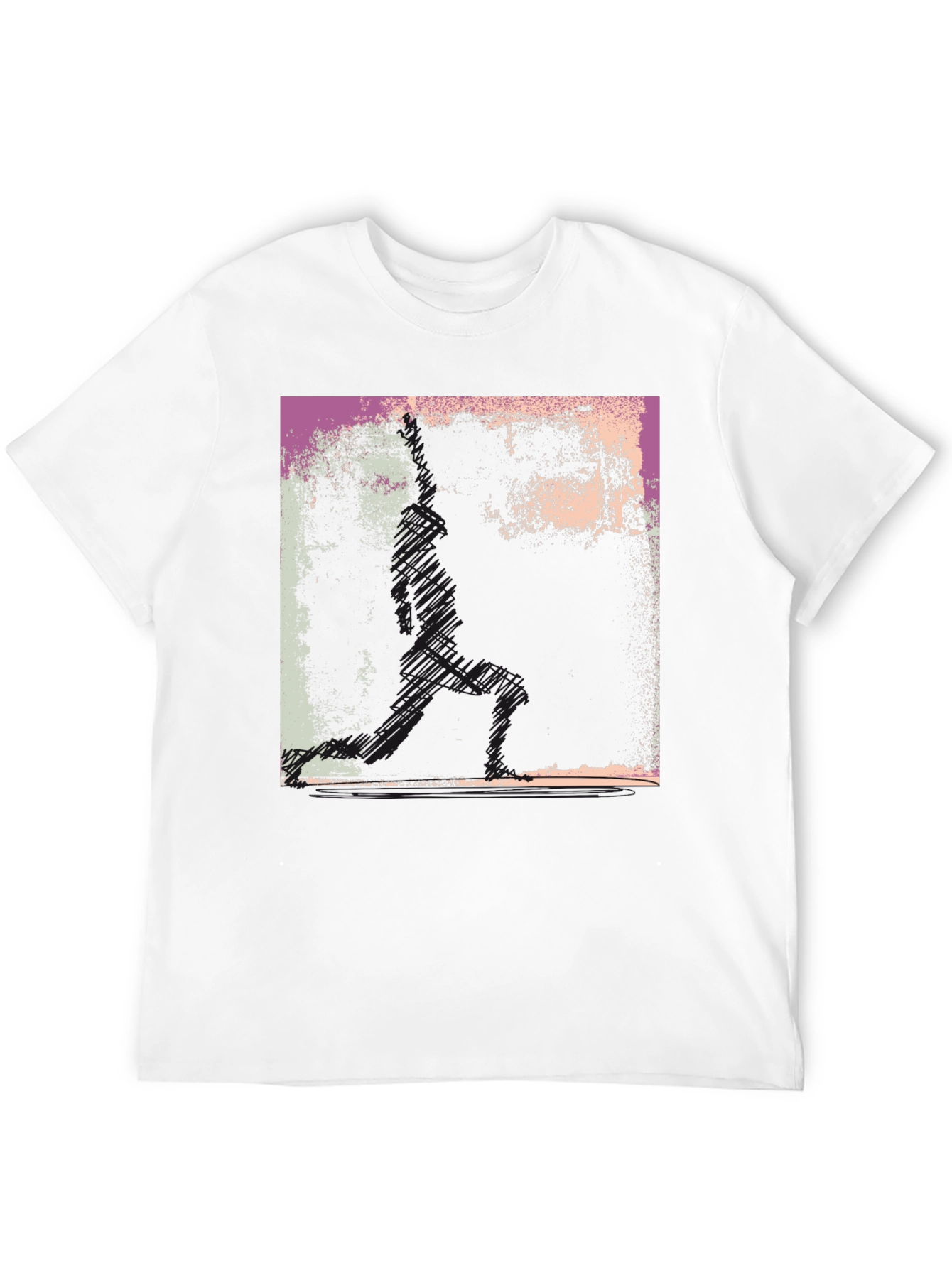 Black Abstract Graphic Print Black T-Shirt view 12