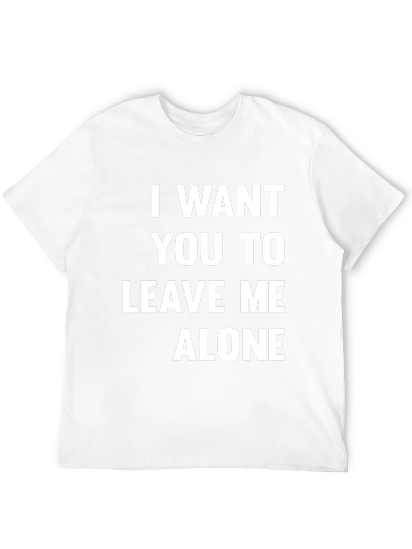 Black Leave Me Alone Graphic Tee - Black Cotton view 12