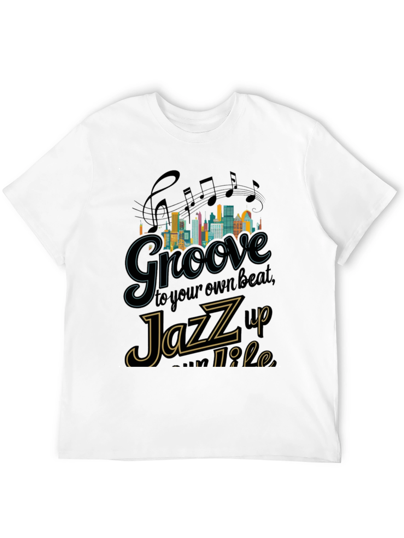 Black Groove to Your Beat, Jazz Up Your Life Graphic T-Shirt view 12
