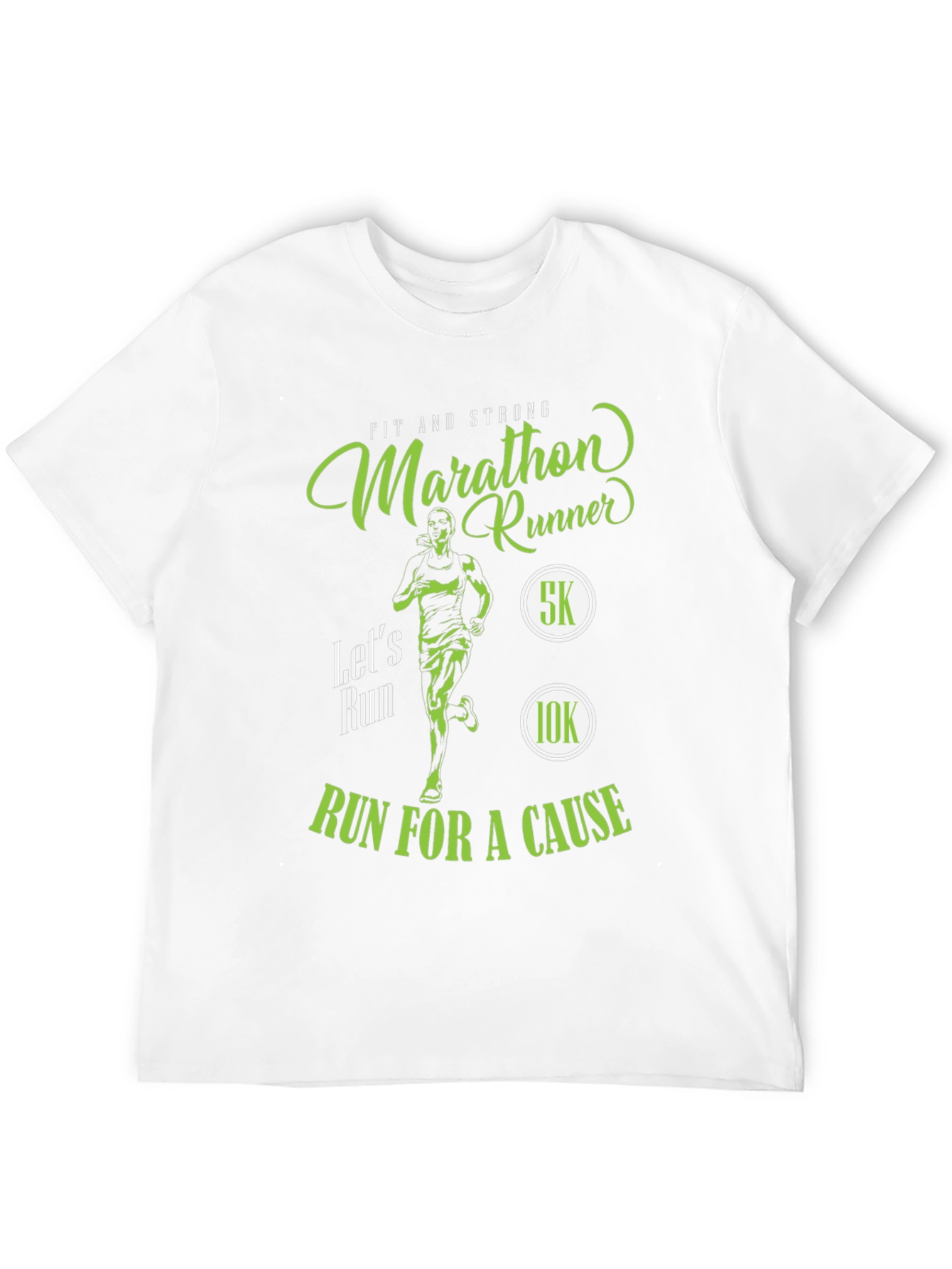 Black Marathon Runner T-Shirt - Run For A Cause! view 12