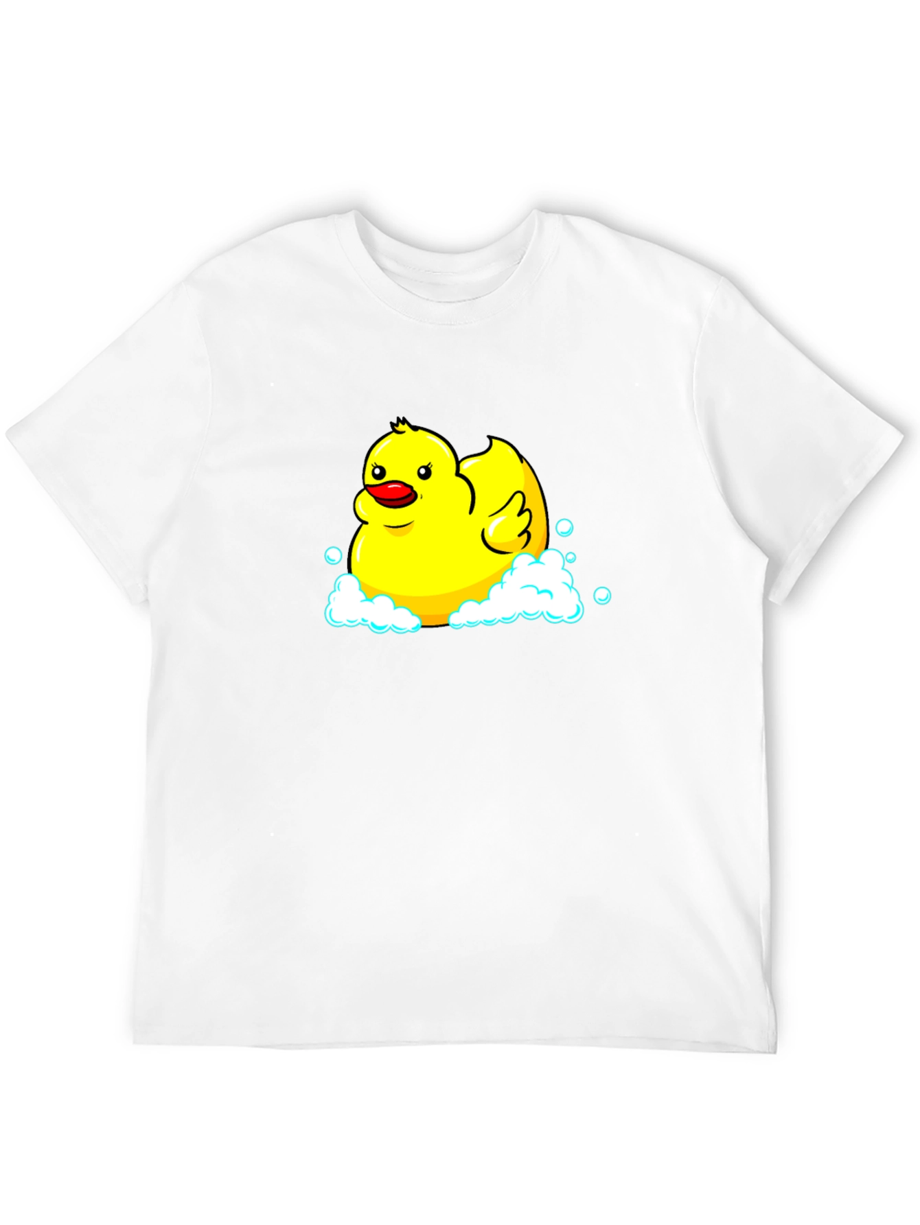Black Rubber Duck T-Shirt - Black Cotton Tee view 12
