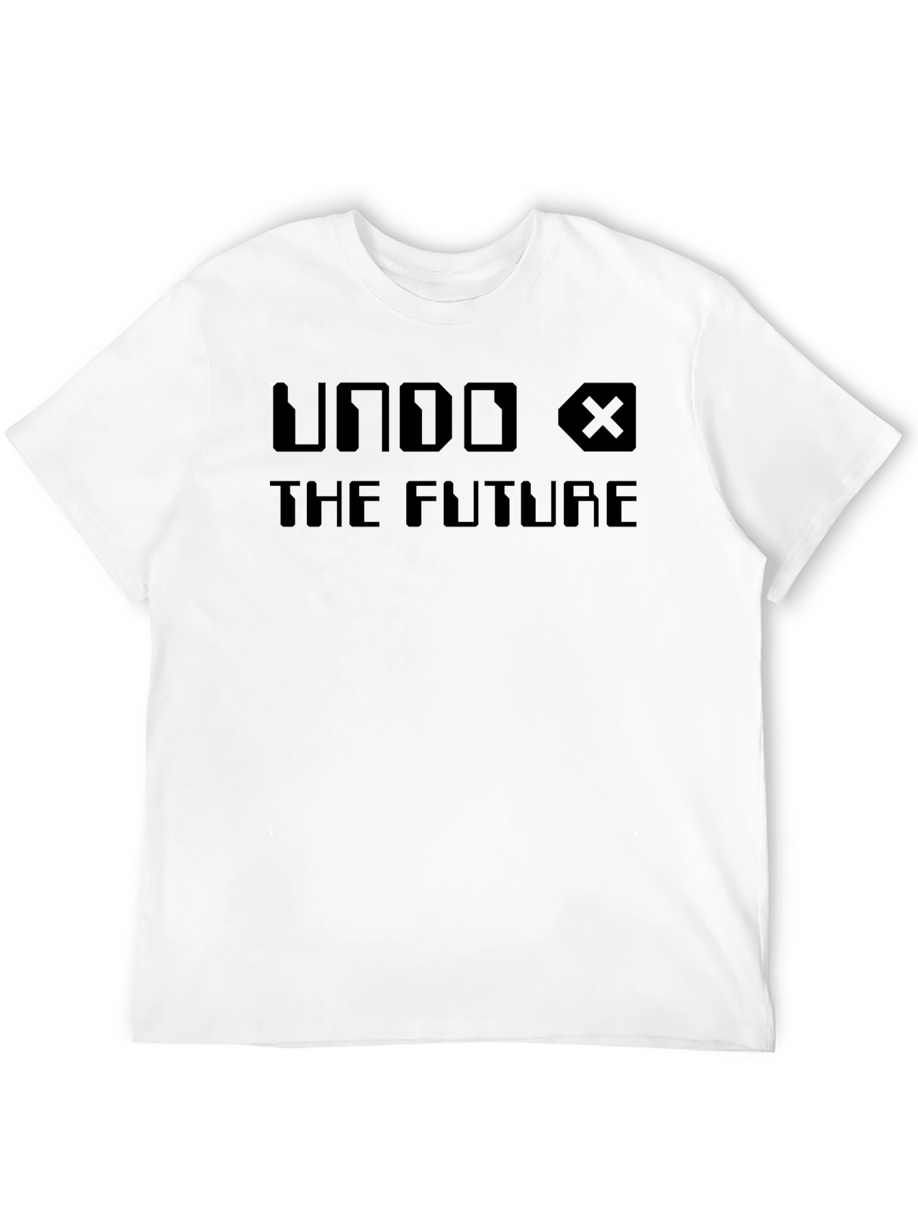 Black Undo The Future Black Graphic T-Shirt view 12