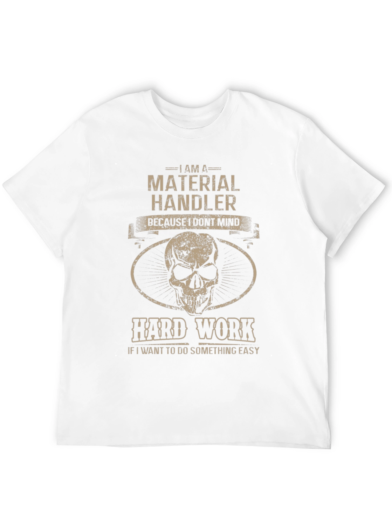 Black Material Handler Skull Graphic T-Shirt view 12