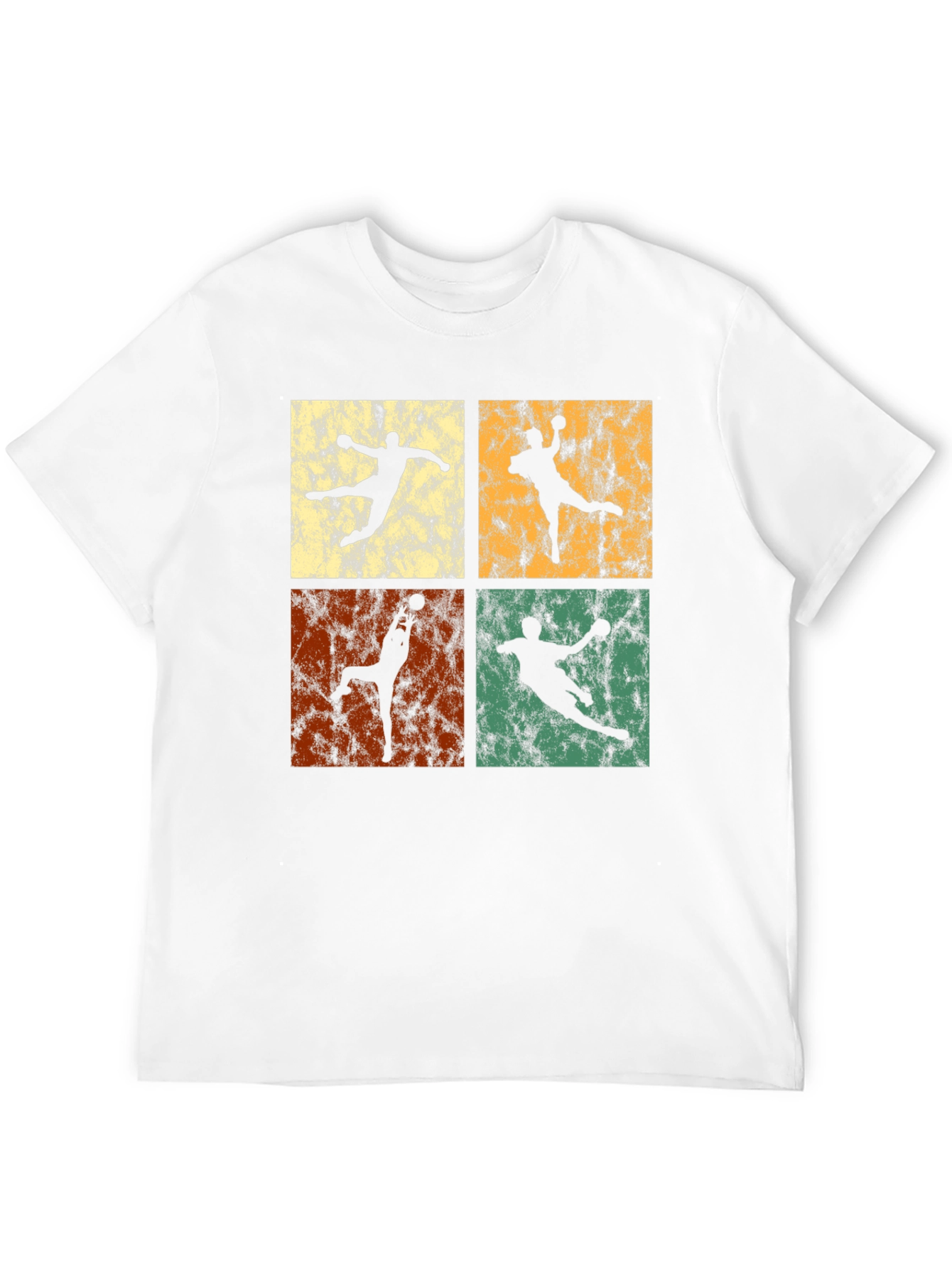 Black Retro Handball T-Shirt - Vintage Style Graphic Tee view 12