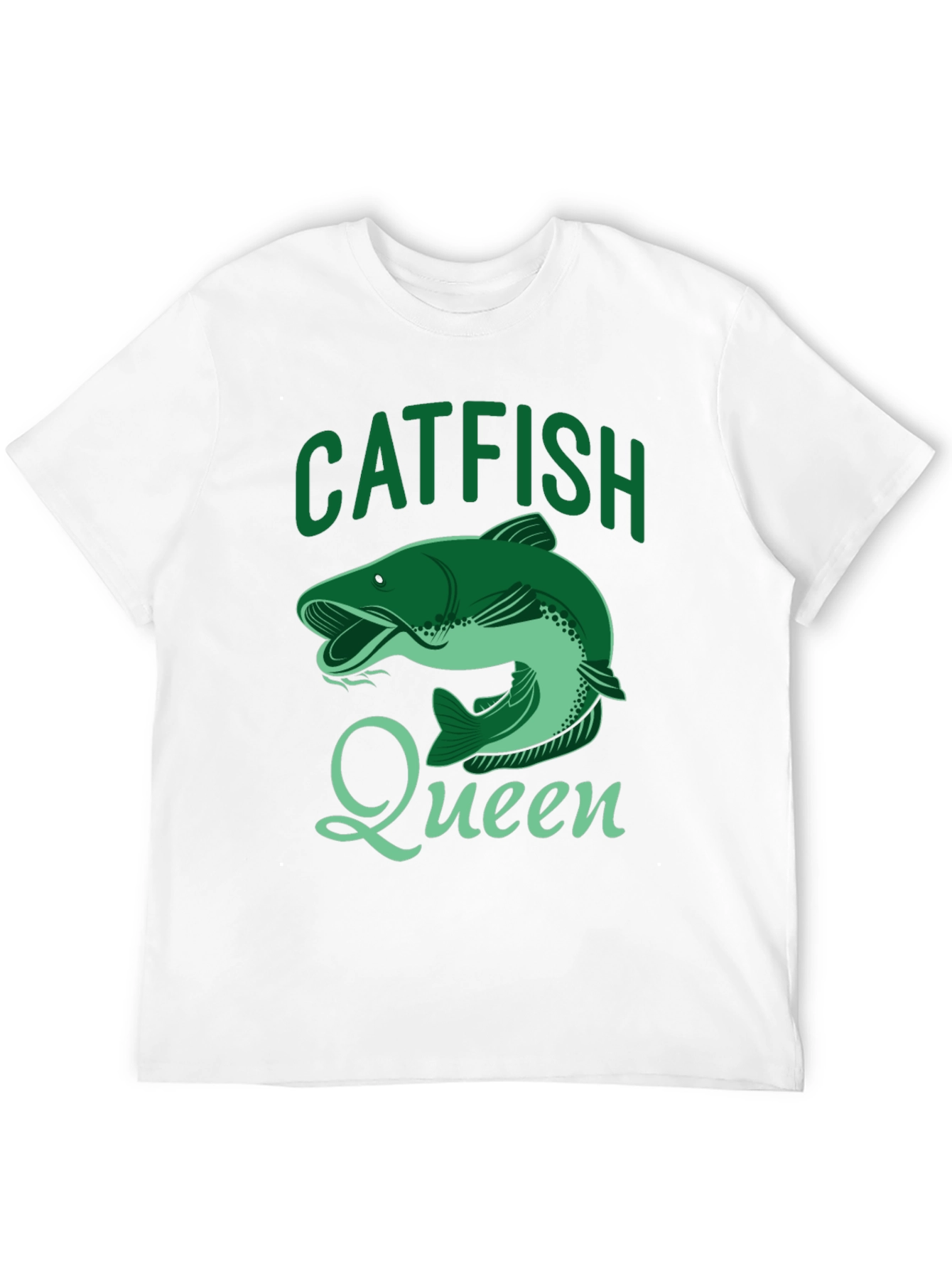 Black Catfish Queen Black T-Shirt - Fishing Apparel view 12
