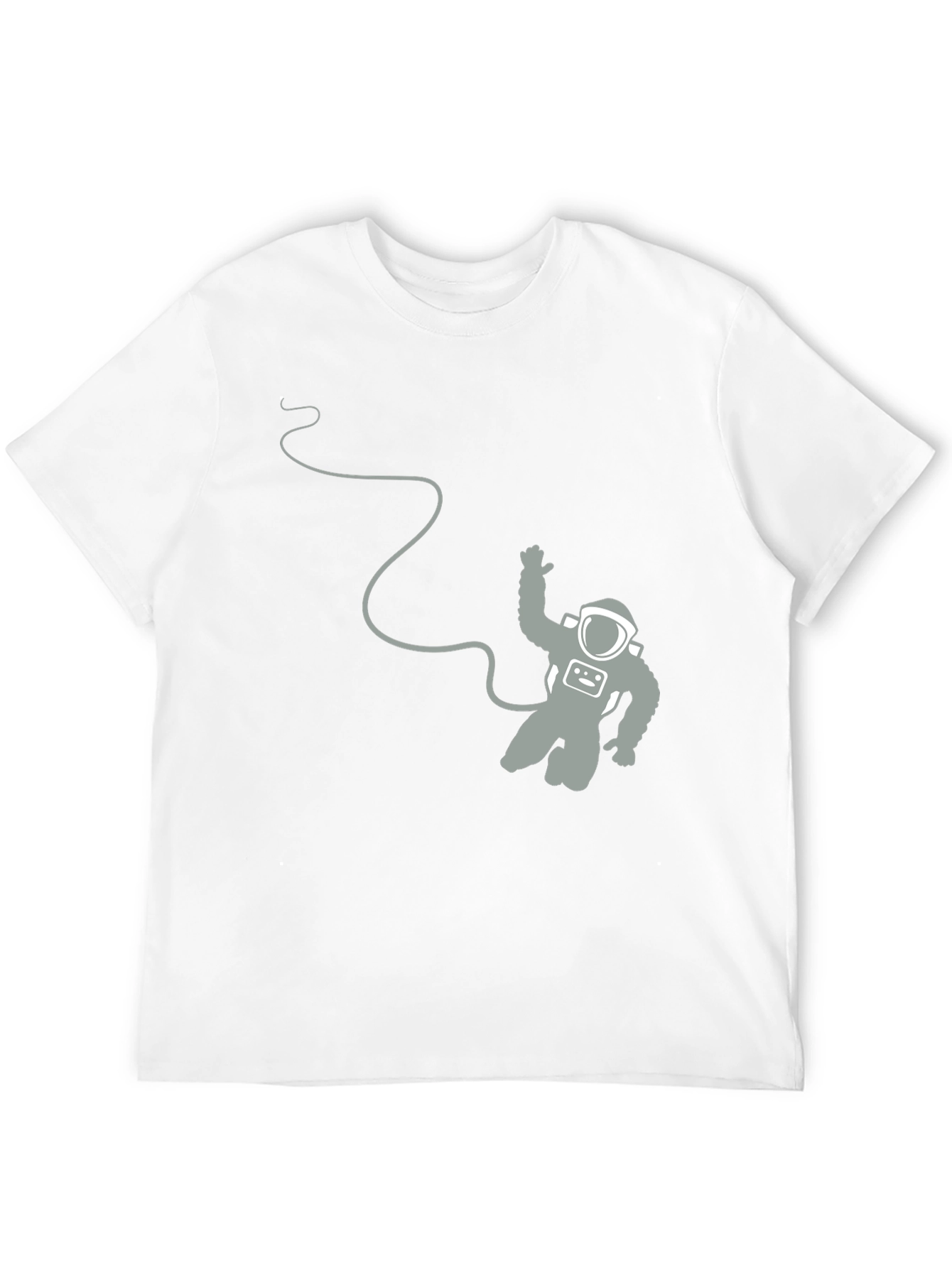 Black Astronaut Graphic Tee - Black Cotton Blend T-Shirt view 12