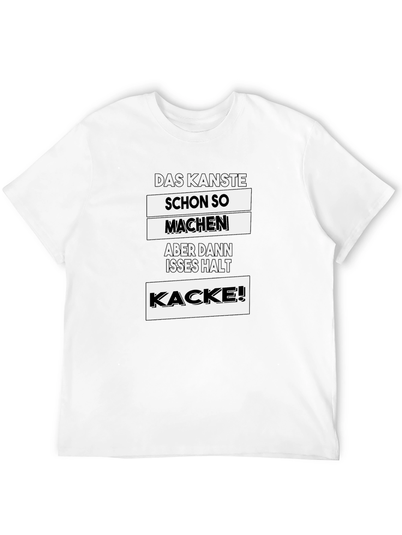 Black Das Kannste Schon So Machen T-Shirt - German Humor Tee view 12
